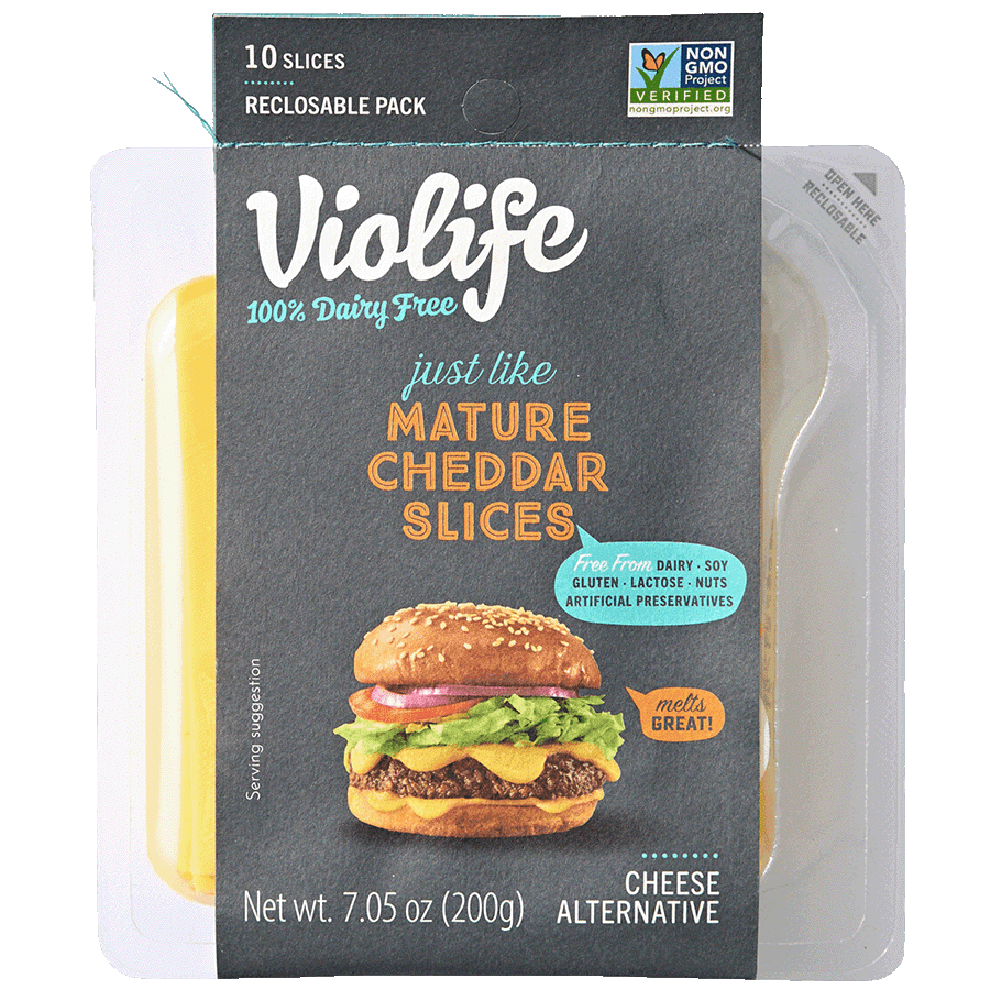 Mature Vegan Cheddar Slices 2 of 2