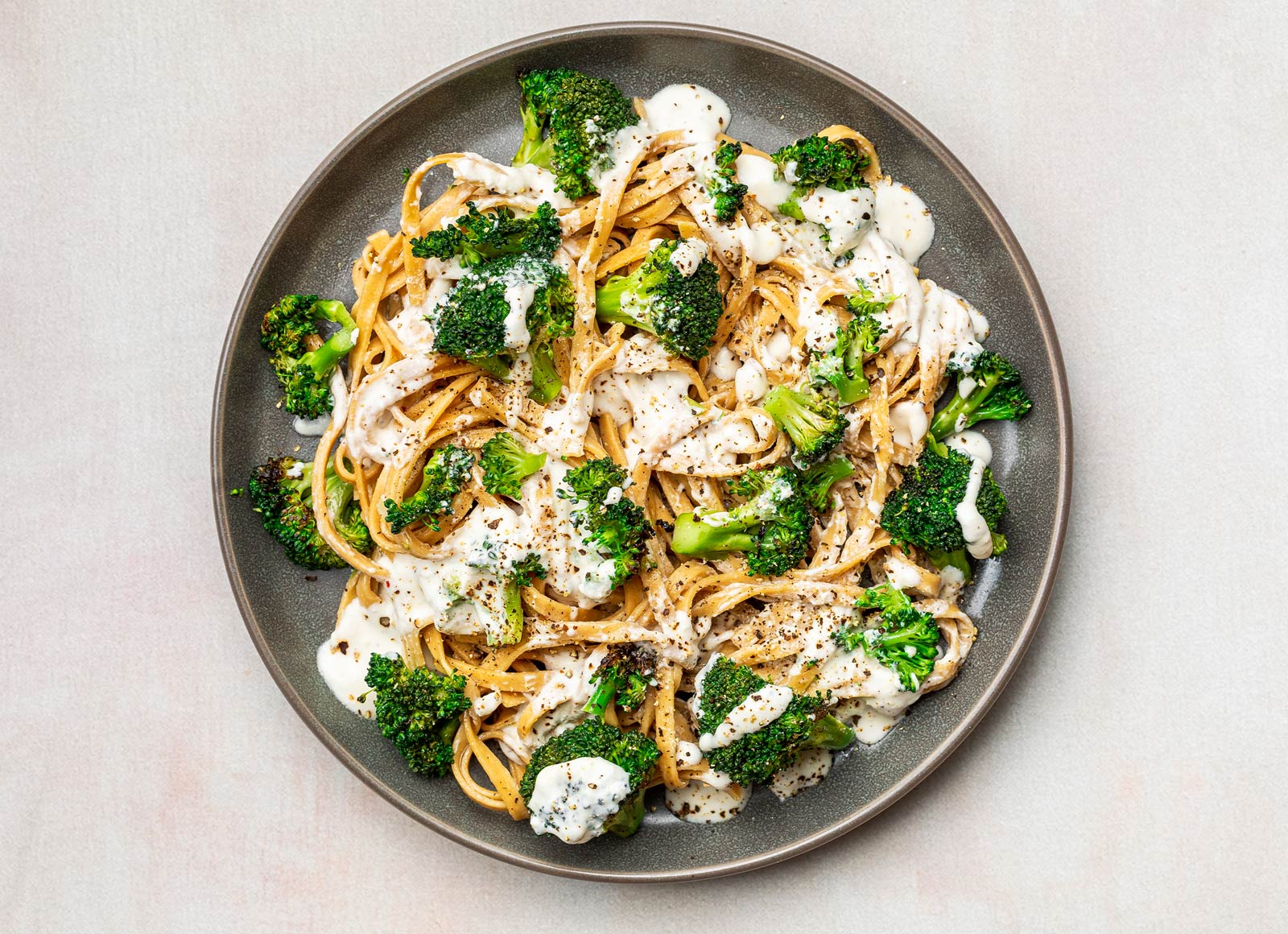 Veggieful Linguine Alfredo