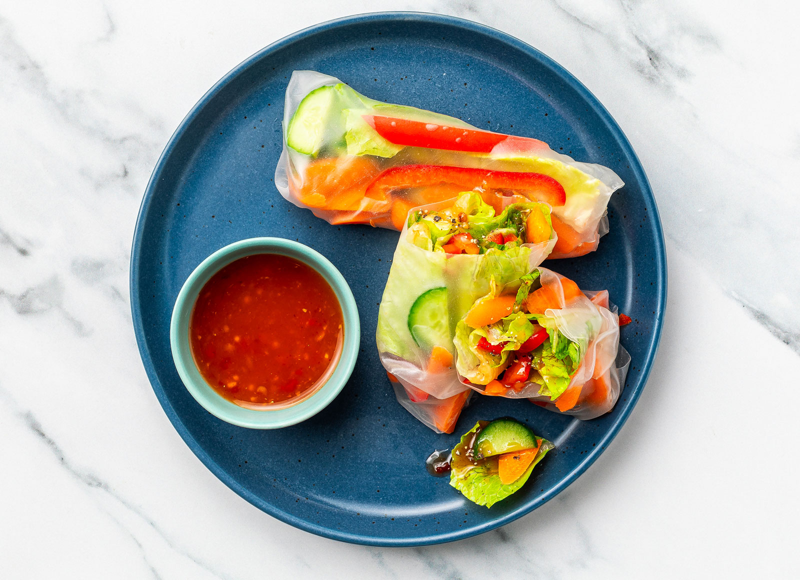 Sweet Chili Veggie Summer Rolls