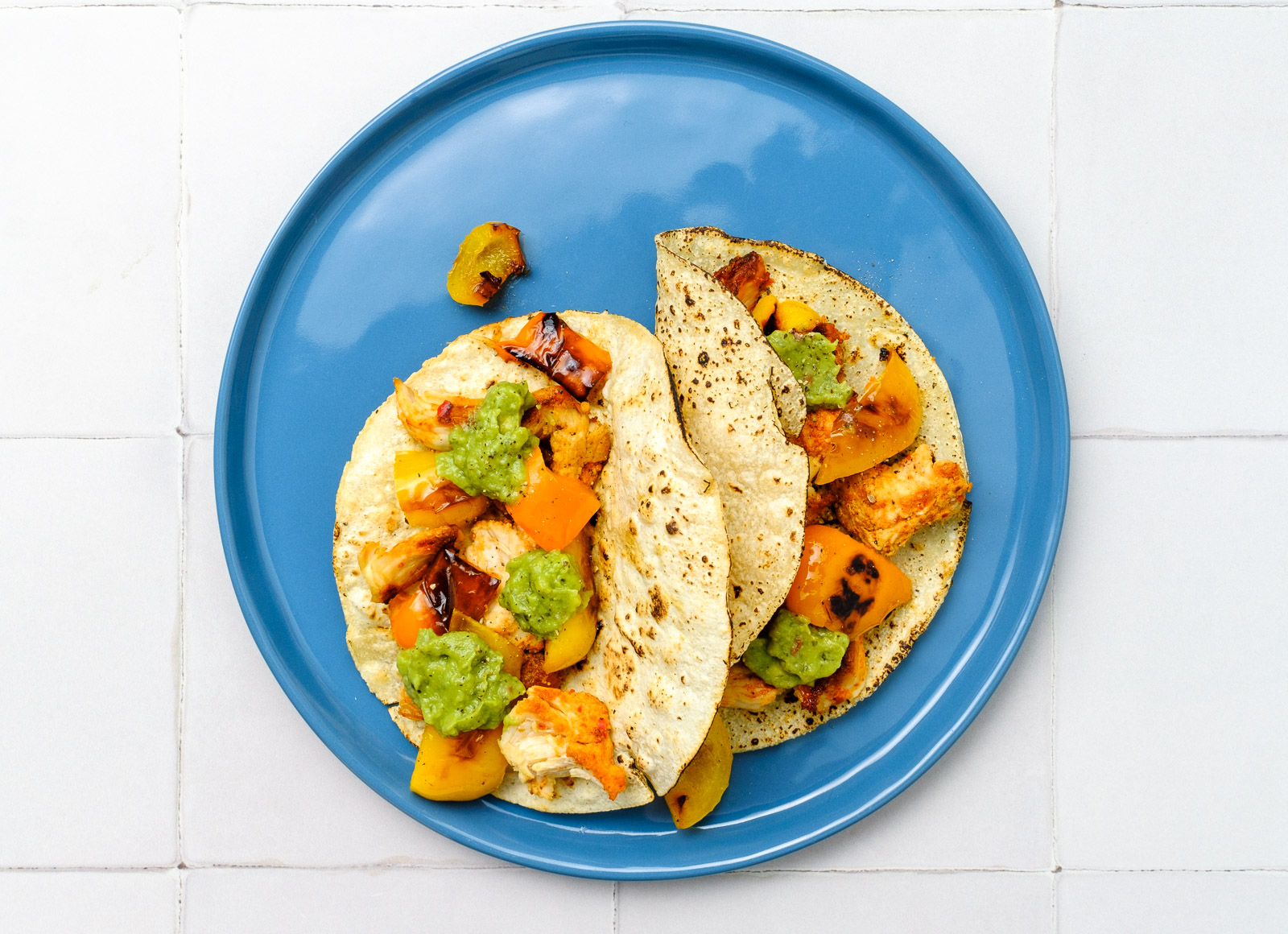 Classic Chile Limon Chicken Tacos with Red Bell Pepper