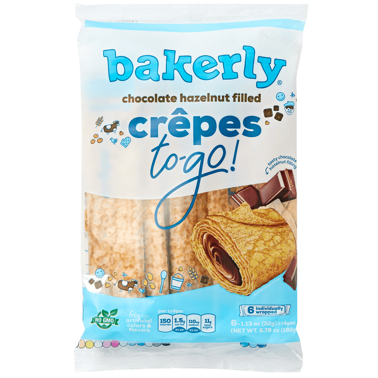 Chocolate Hazelnut Filled Crepes 6 Pack 2 of 2