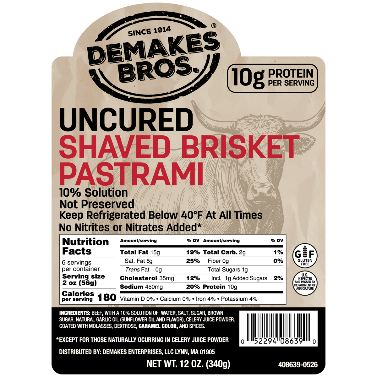 Uncured Shaved Brisket Pastrami 2 of 2