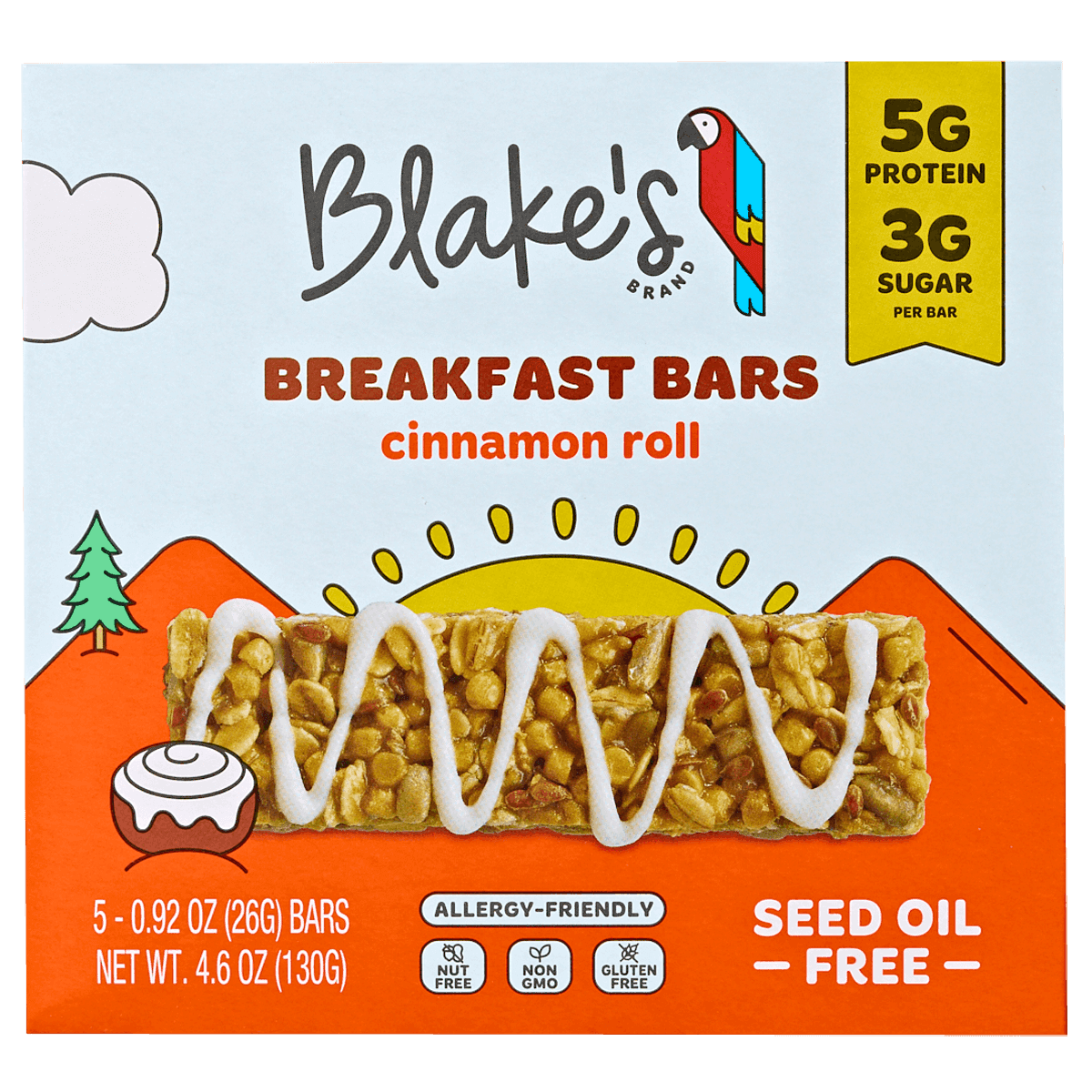 Cinnamon Roll Breakfast Bar 5 Pack 2 of 2