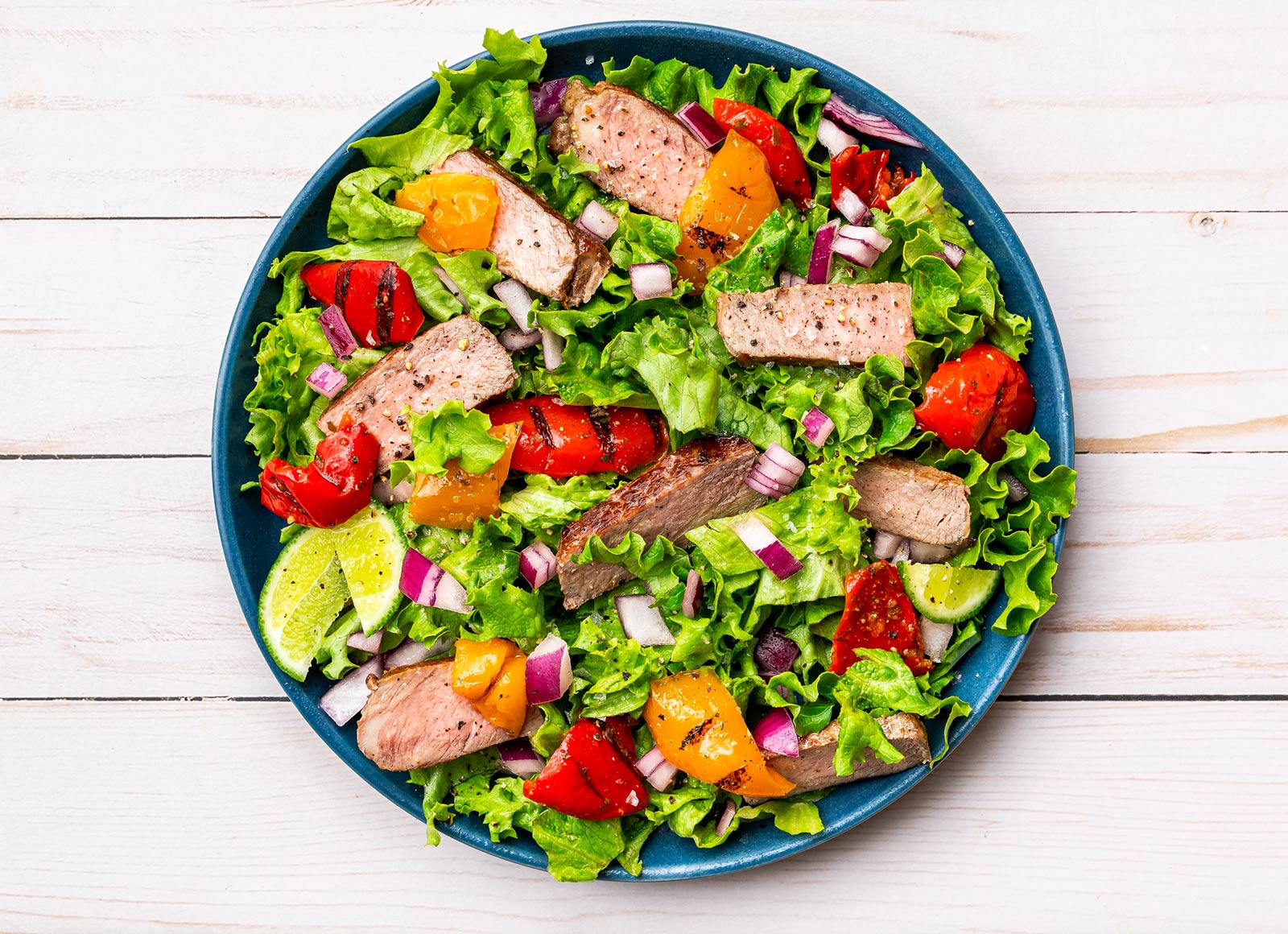 Steak + Veggie Sofrito Salad