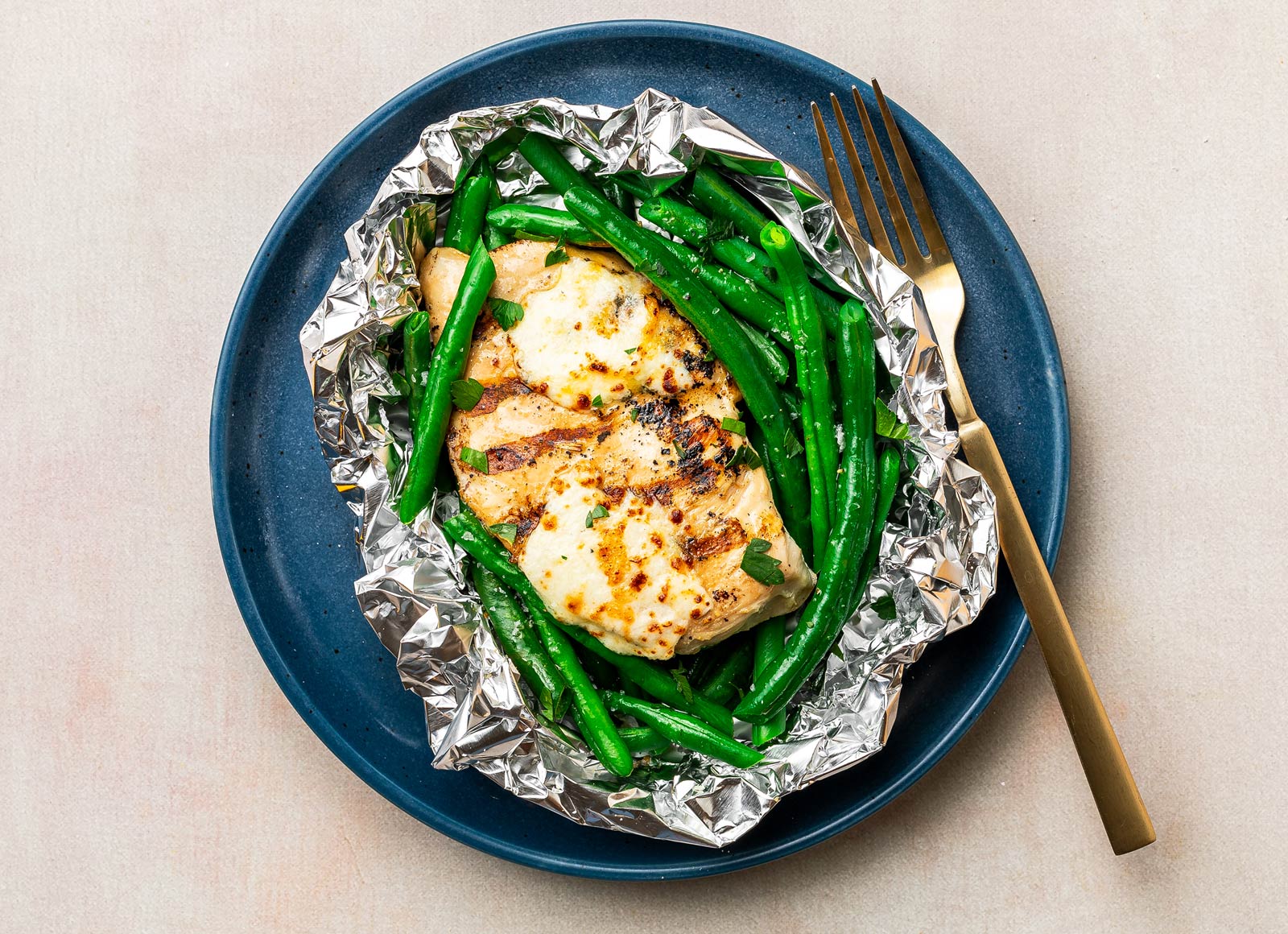 All-in-One Parmesan Seasoned Grilled Chicken Breast + Veggies