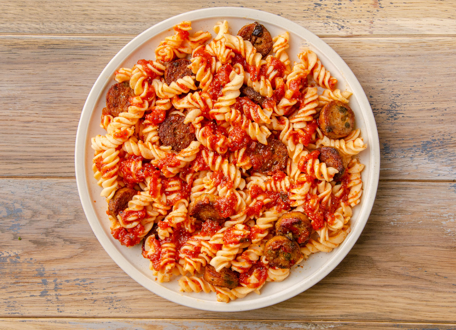 Classic Sweet Sausage + Marinara Fusilli