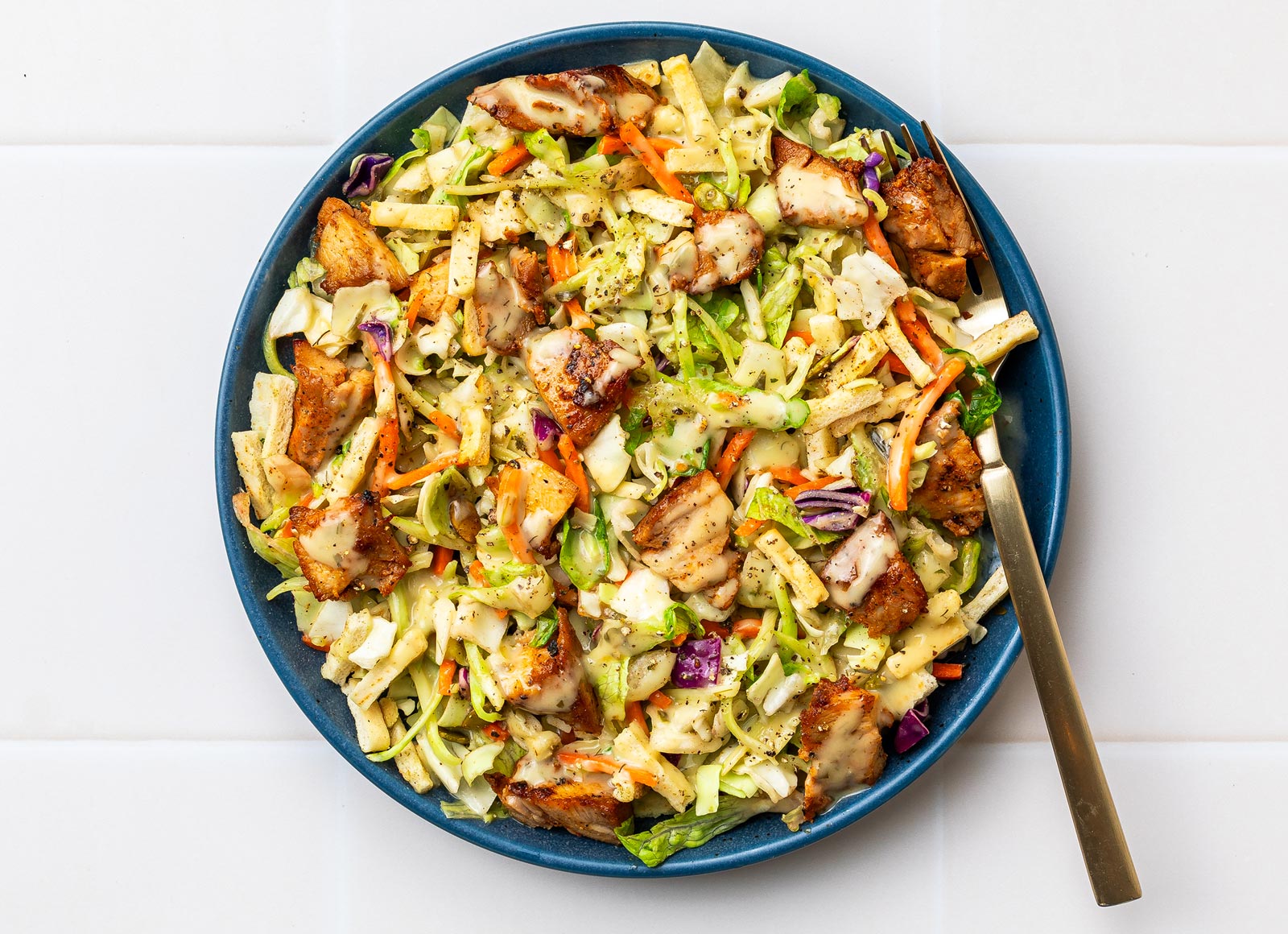 Rotisserie Chicken Thigh Green Goddess Salad