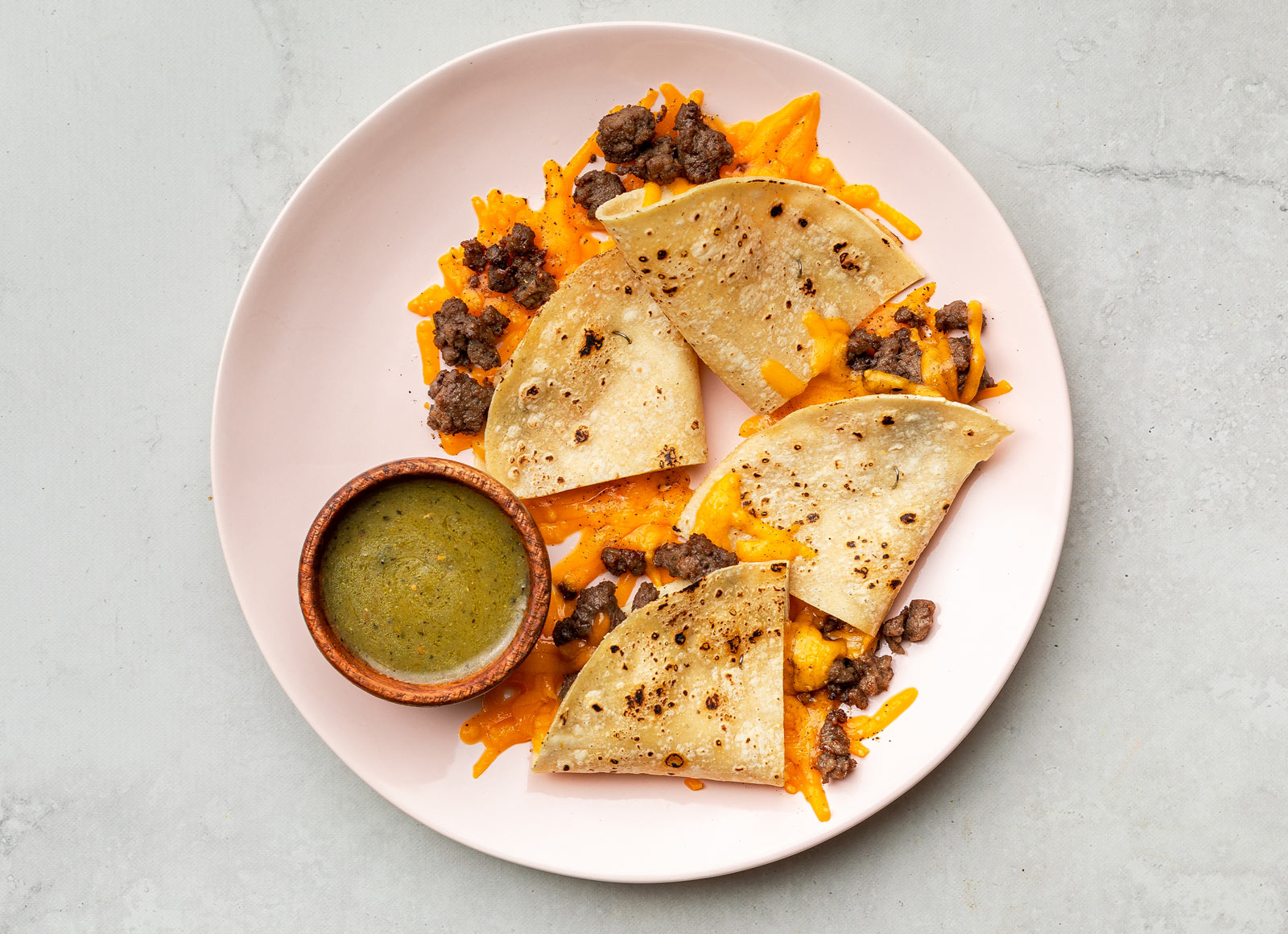 Spicy Beef Quesadillas