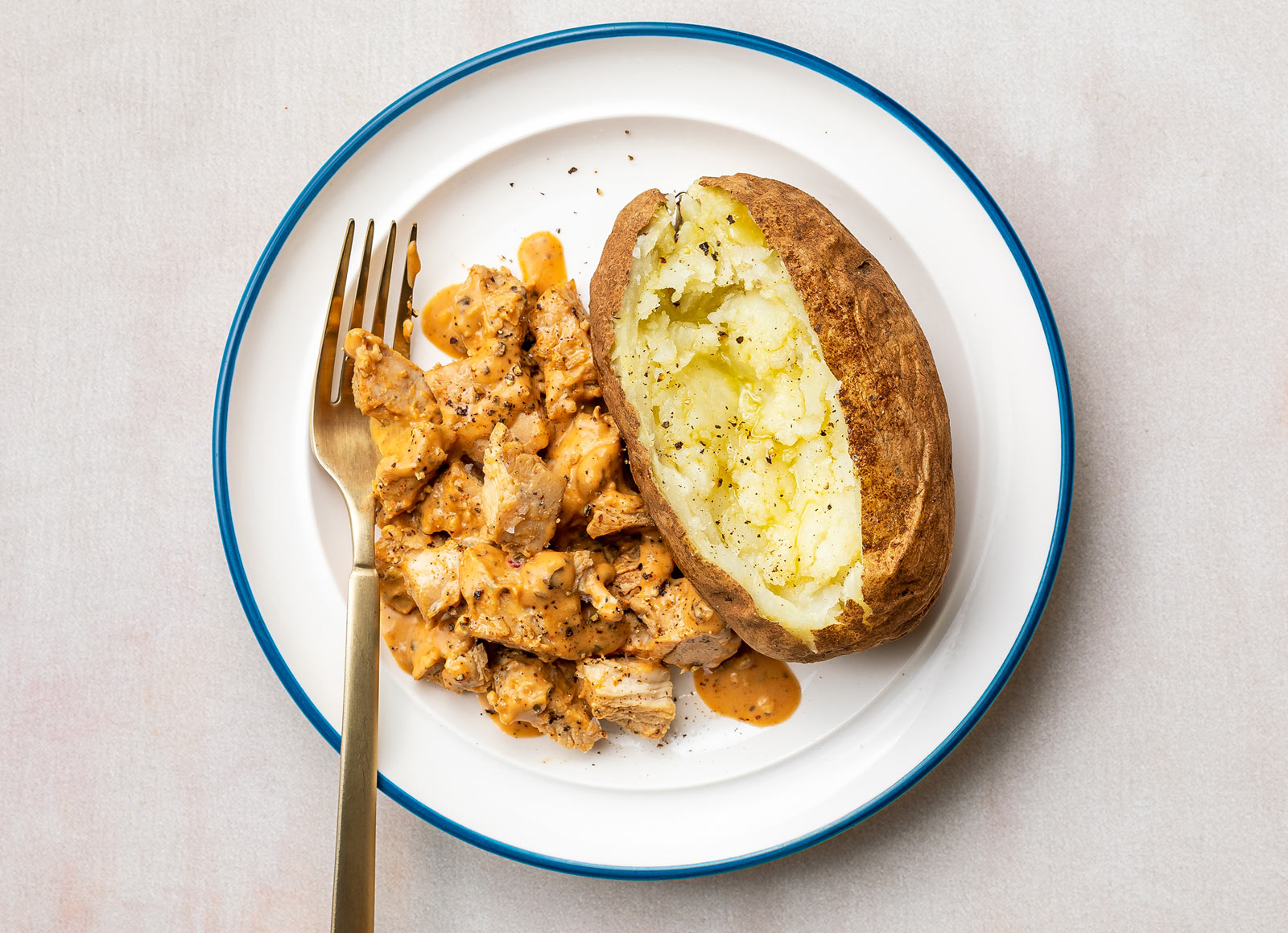 Lemongrass Chicken + Baked Potato