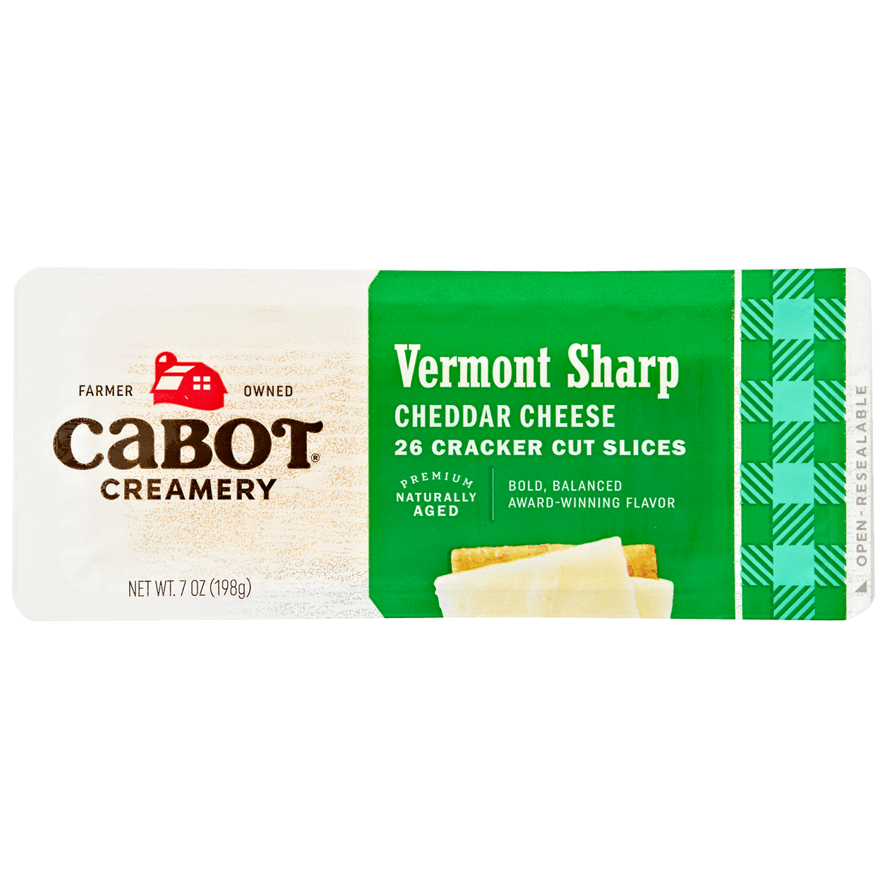 Vermont Sharp Cheddar Cheese Cracker Cut 2 of 2