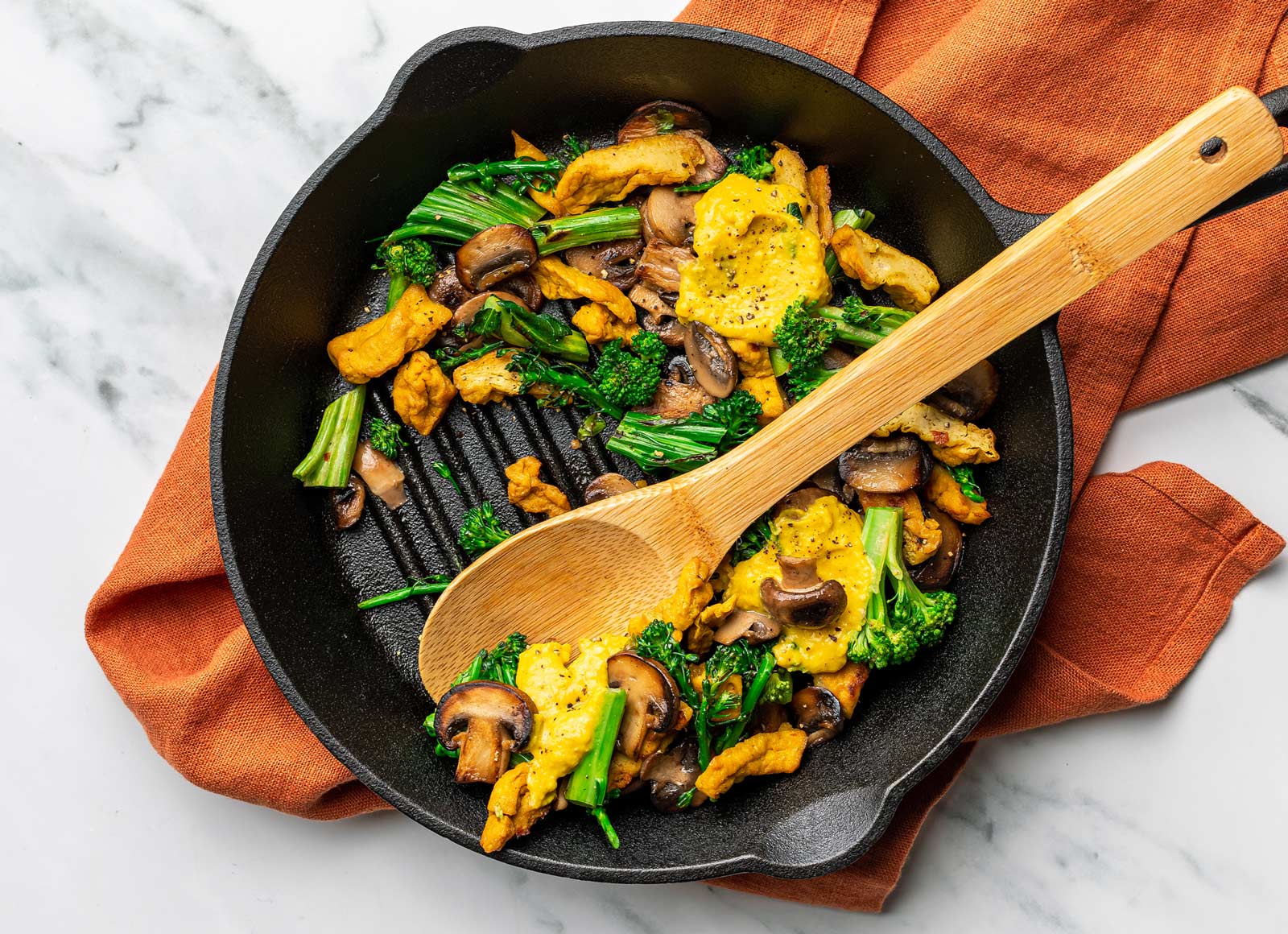 Curry Lemongrass Tofu + Veggie Stir-Fry