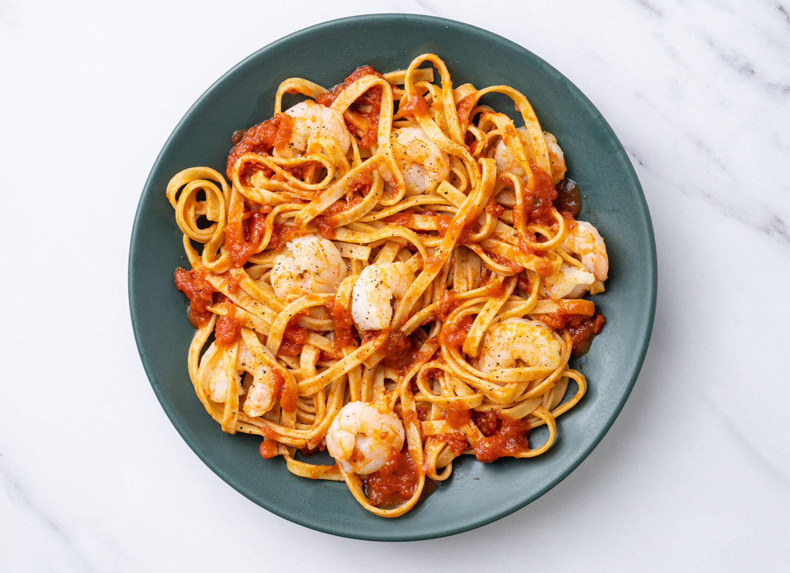 Shrimp Linguine Marinara