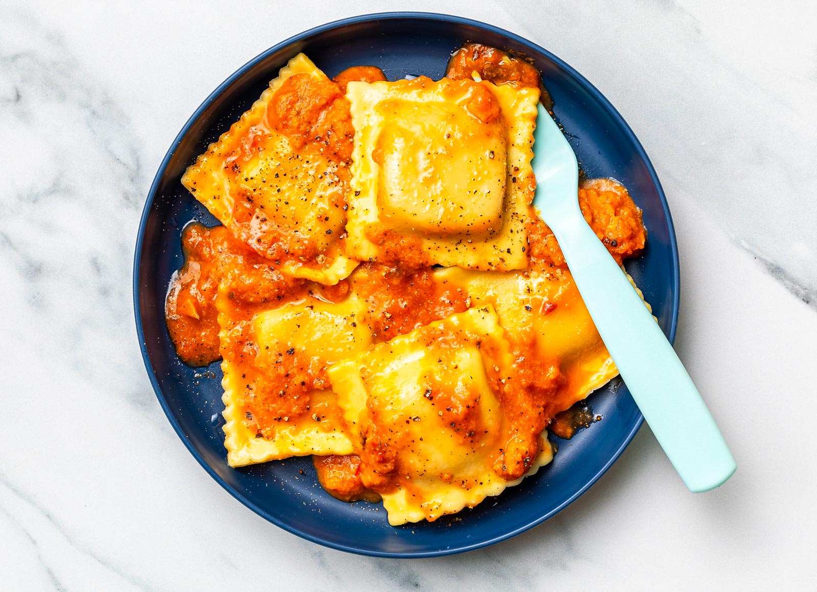 Butternut Squash Ravioli alla Vodka