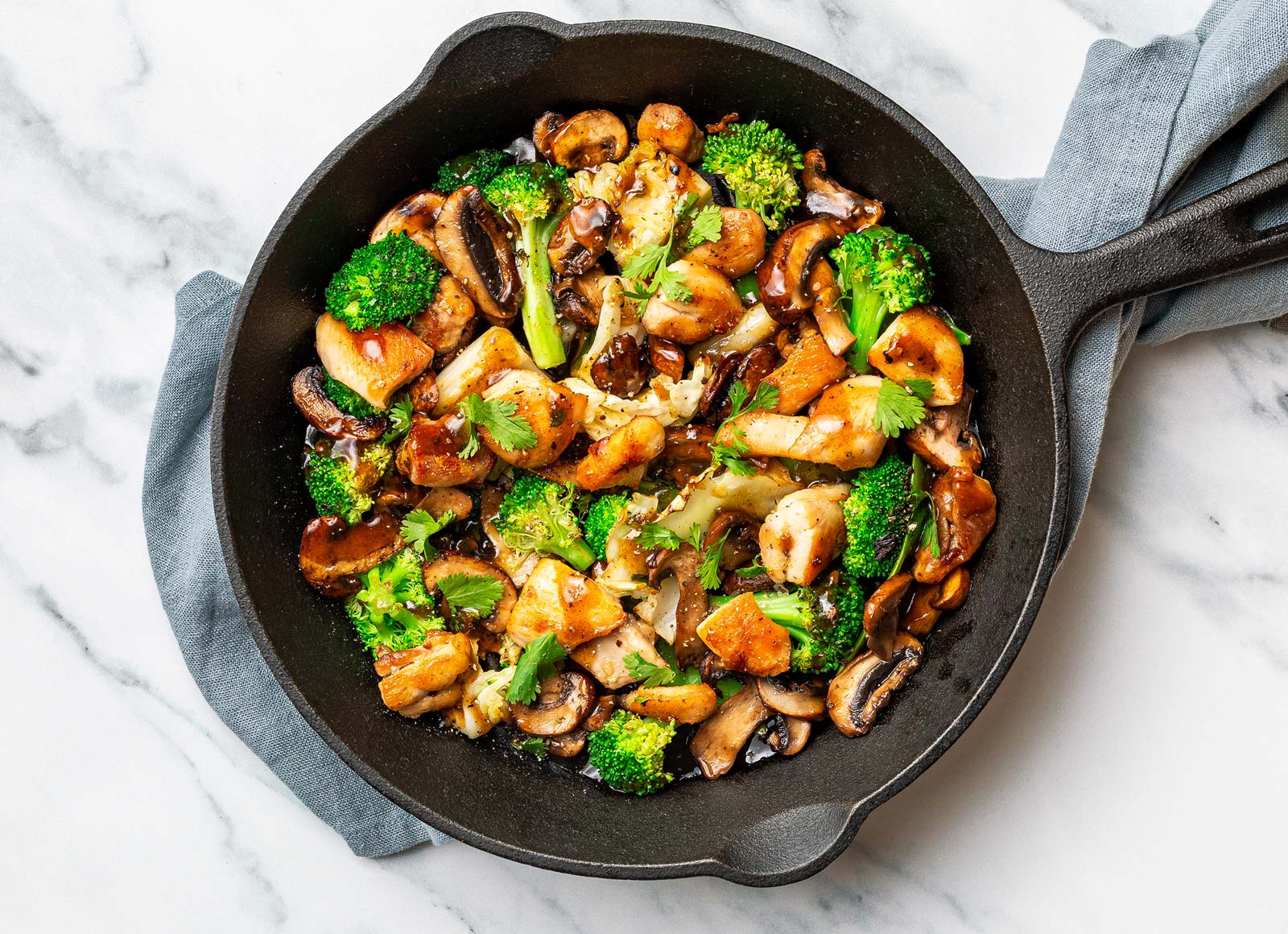 Black Pepper Chicken Mixed Veggie Stir Fry