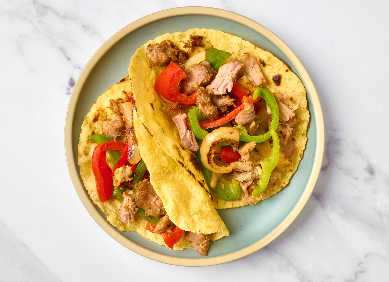 Simple Carnitas + Veggie Tacos