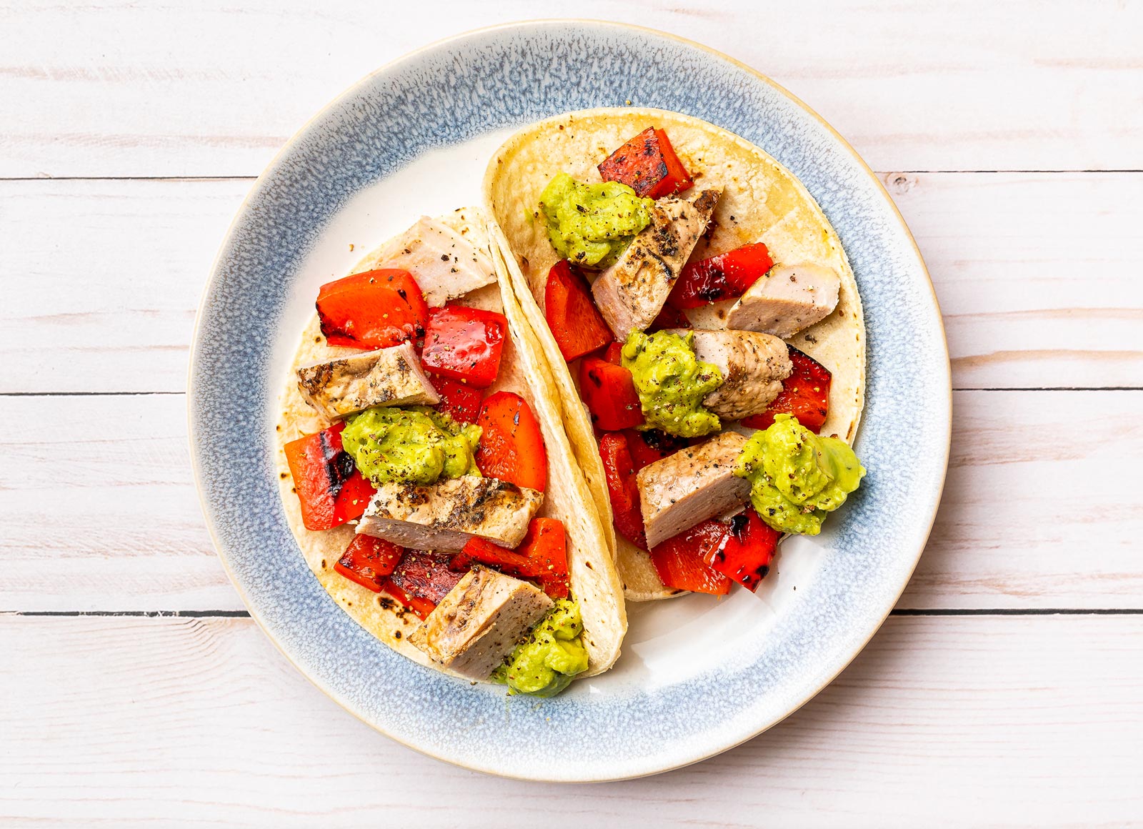 Grilled Pork + Peppers Tacos