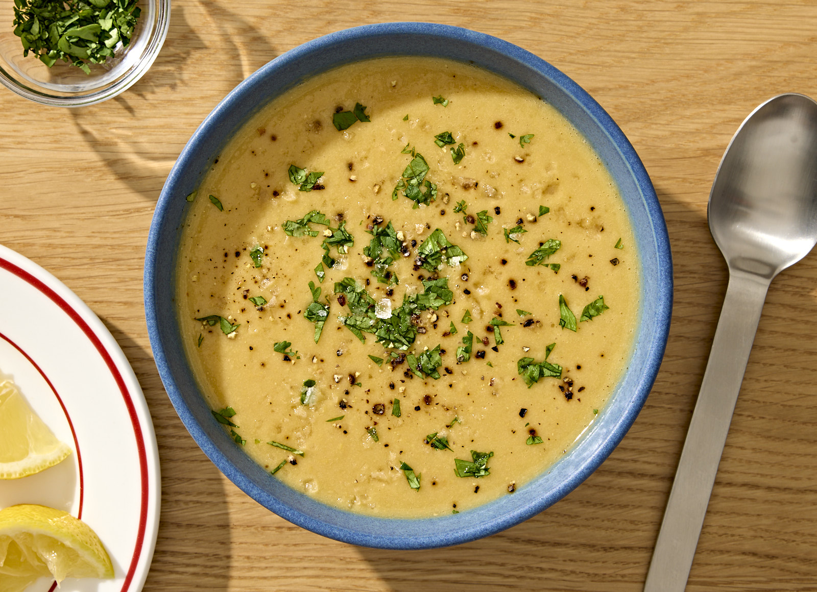 America's Test Kitchen 5-Ingredient Creamy Chickpeas + Roasted Garlic Soup