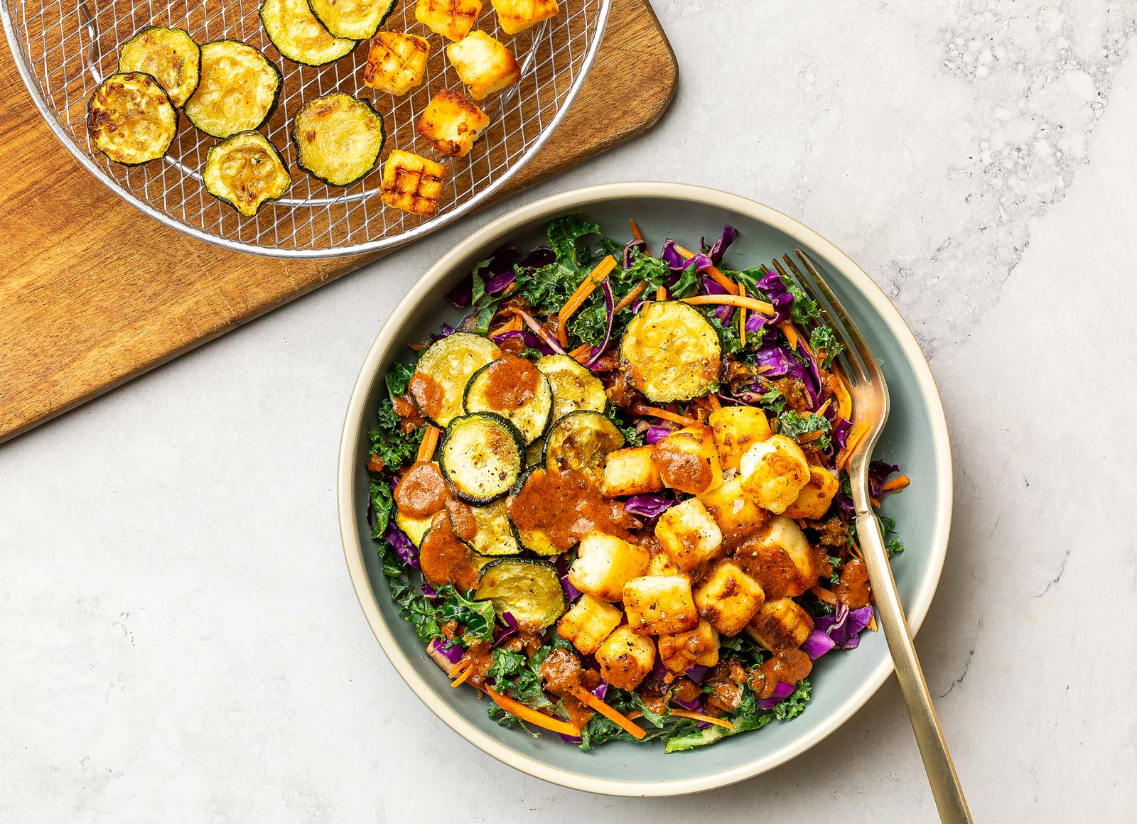 Air Fryer Paneer + Zucchini TIkka Masala Hungryroot