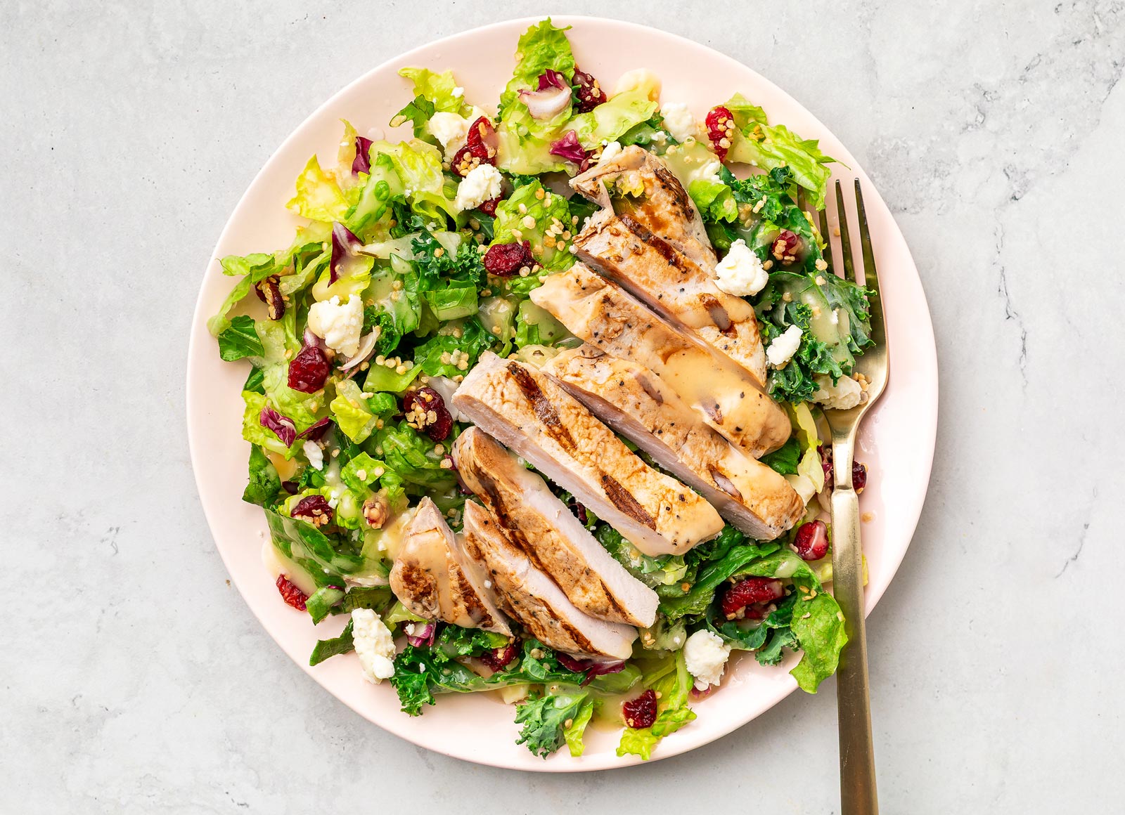 Pork Chop Citrus Chopped Salad