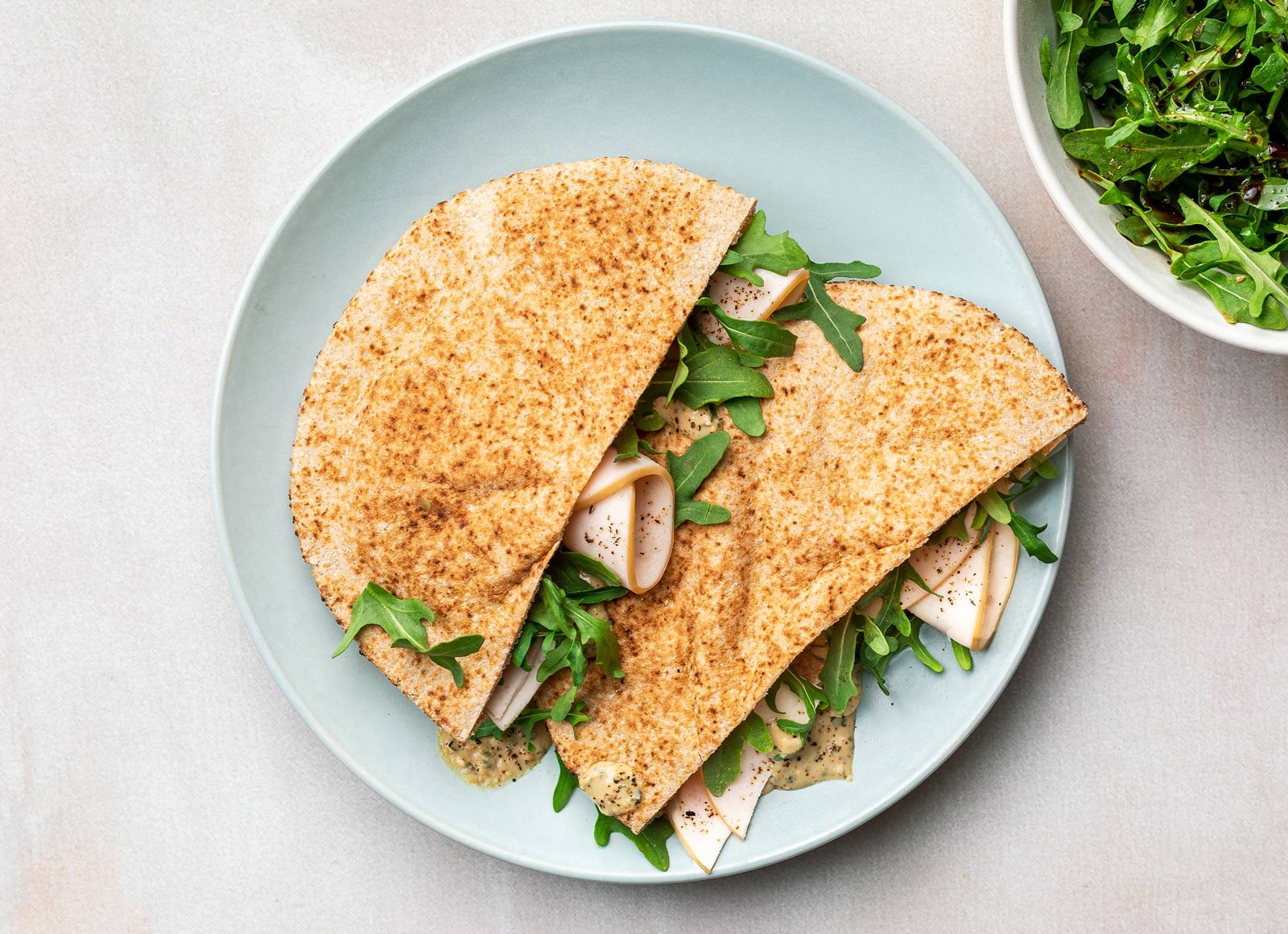 Spinach Artichoke Oven Roasted Turkey Breast Whole Grain Pita Pockets Pocket
