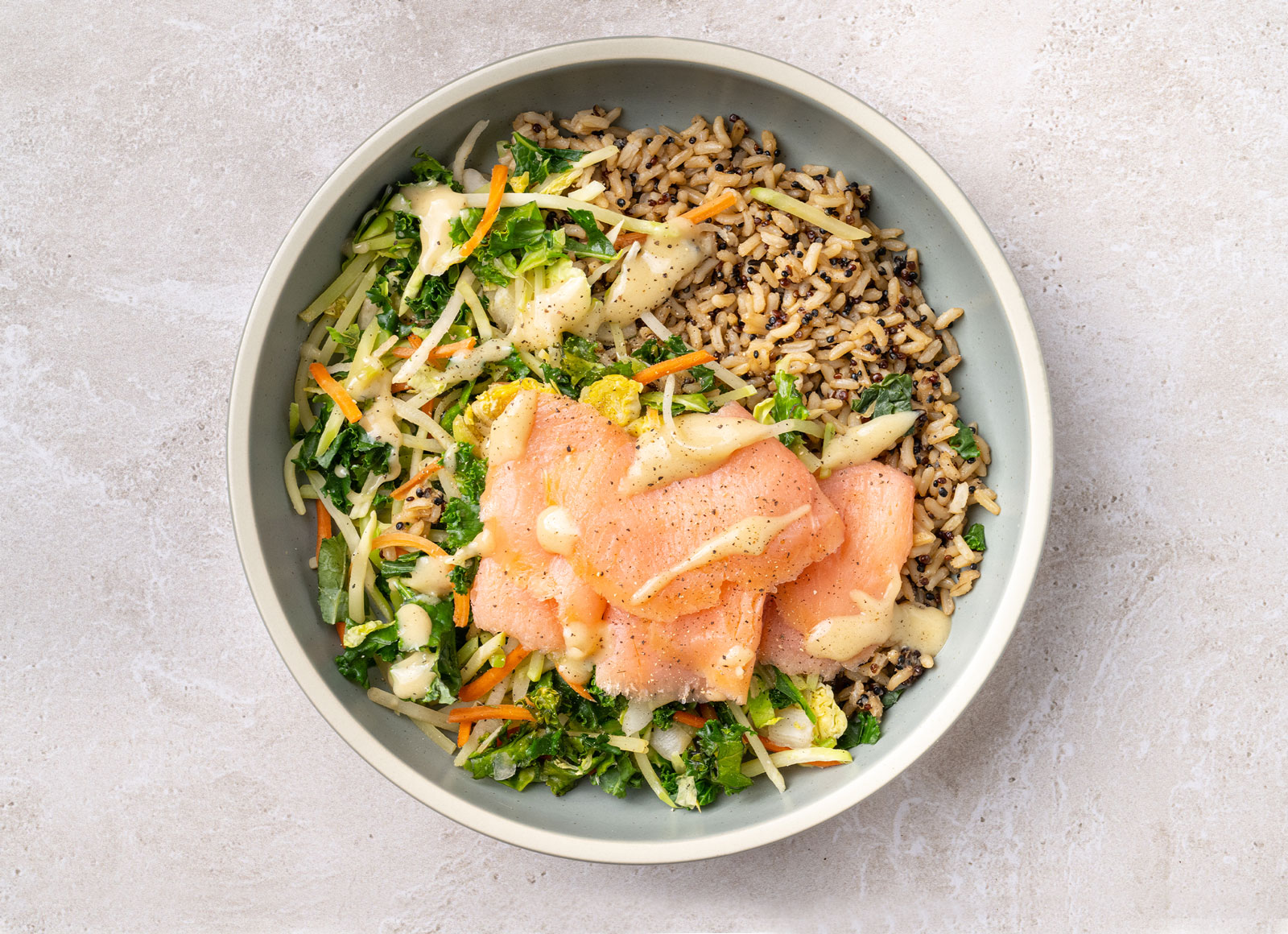 Super Smoked Salmon Rice Bowl
