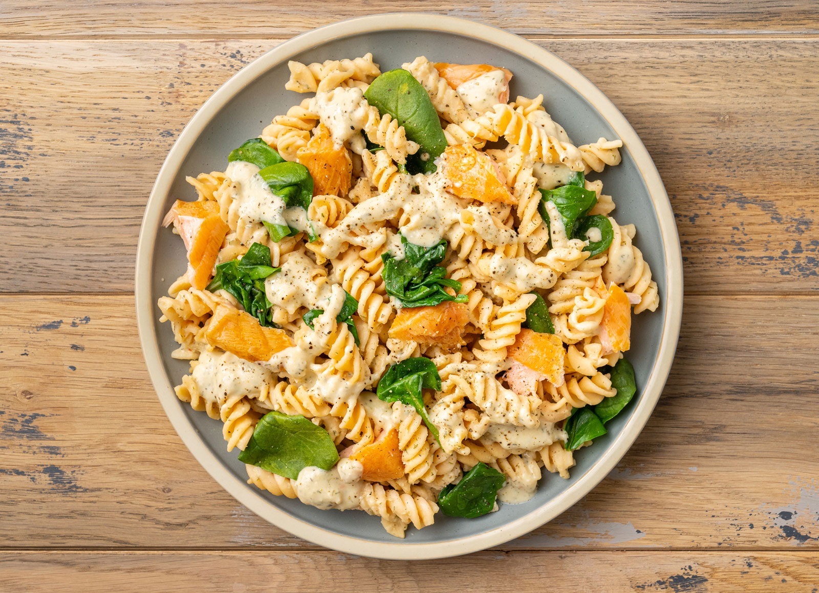 Zesty Lemon Fusilli with Smoked Roasted Salmon-image
