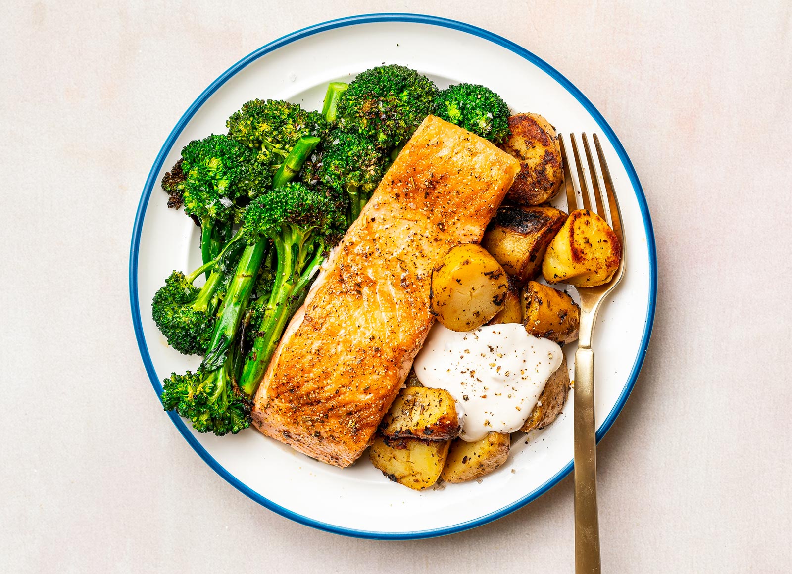 Honey Herb Salmon with Rosemary Potatoes