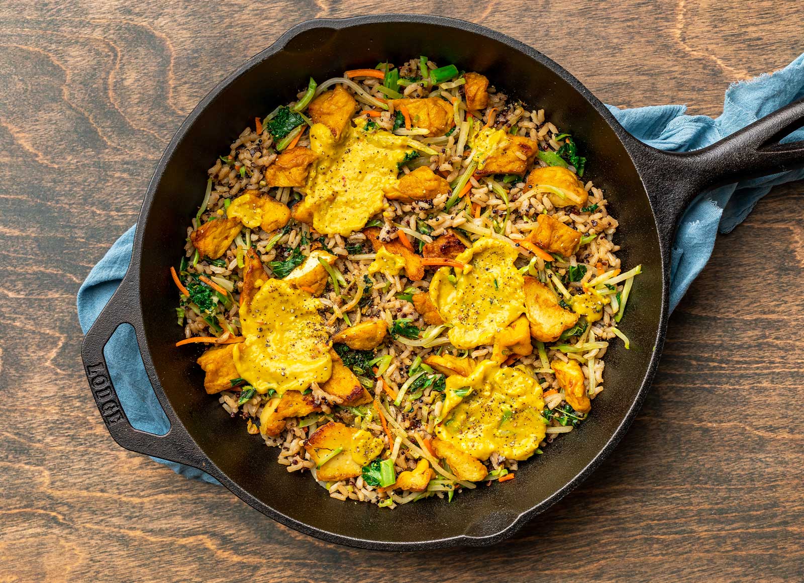Coconut Curry Tofu Nuggets + Superblend Stir-Fry