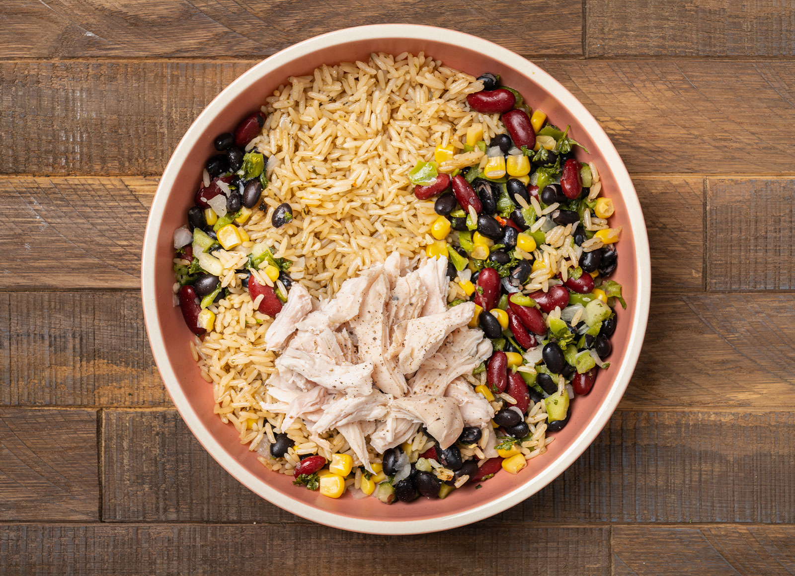 Chicken + Corn Cilantro Rice Bowl