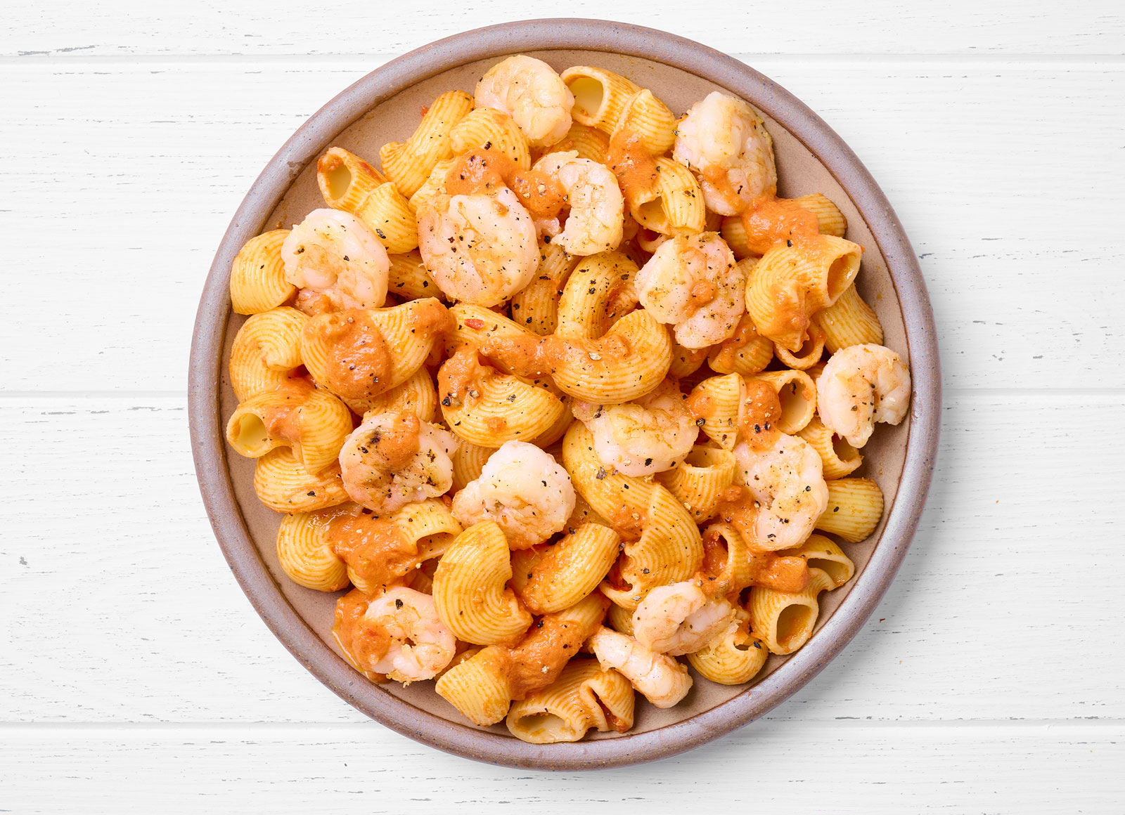 Shrimp Chiocciole Pasta alla Vodka