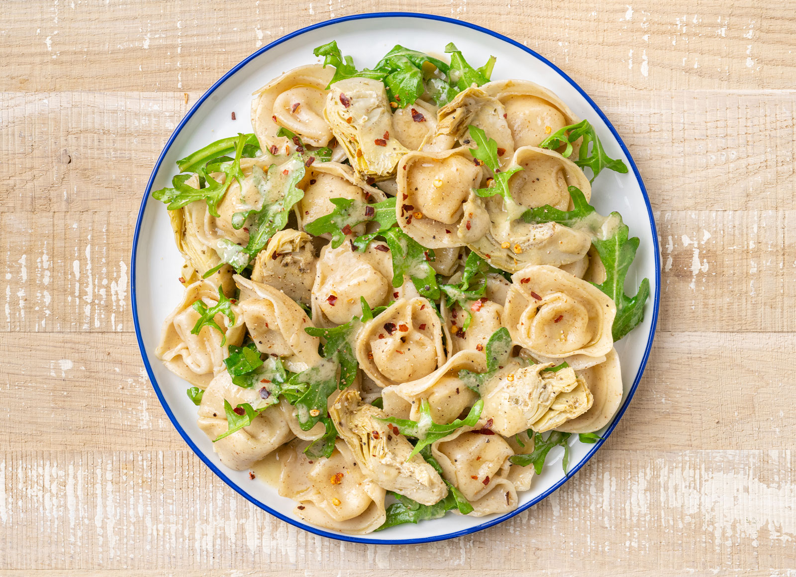 Artichoke Heart Tortelloni Pasta Salad