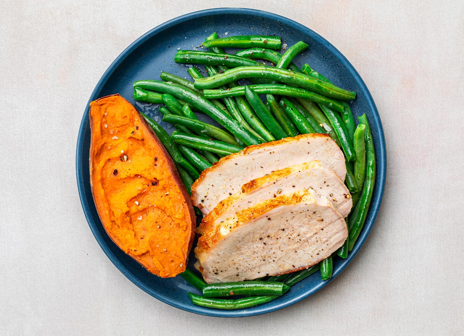 Roasted Pork Loin + Sweet Potato