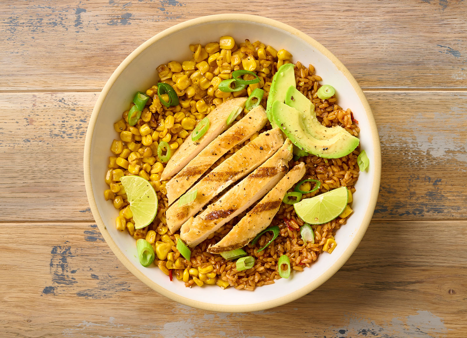 Chicken + Corn Rice Bowl