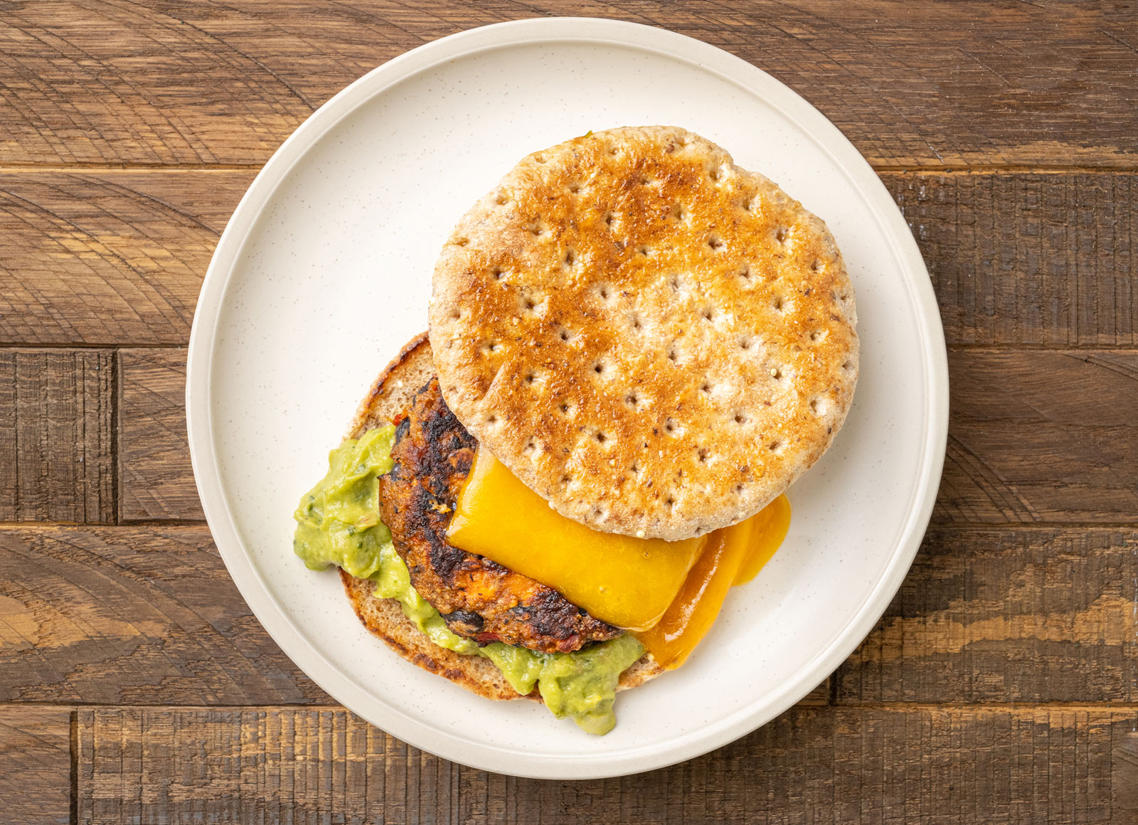Cheddar Guac Veggie Black Bean Burger Patties
