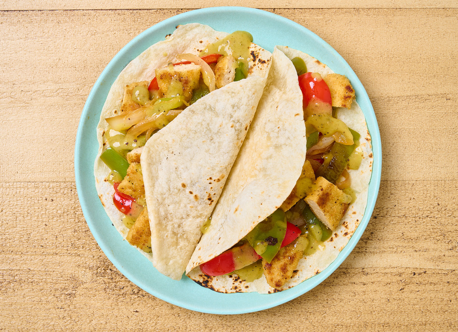 XL Plant-Based Chicken + Peppers Tacos