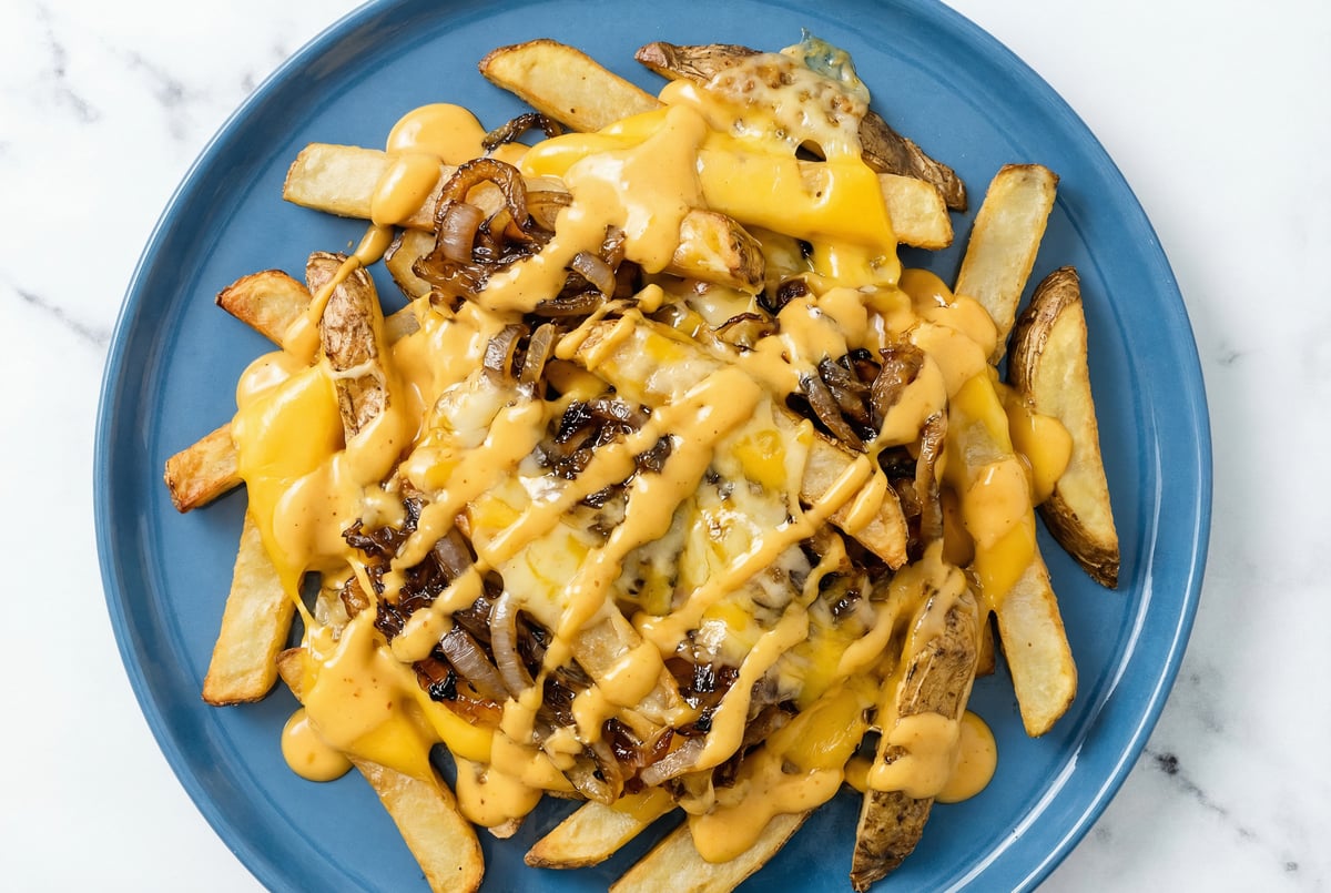 Cheesy Onion French Fries