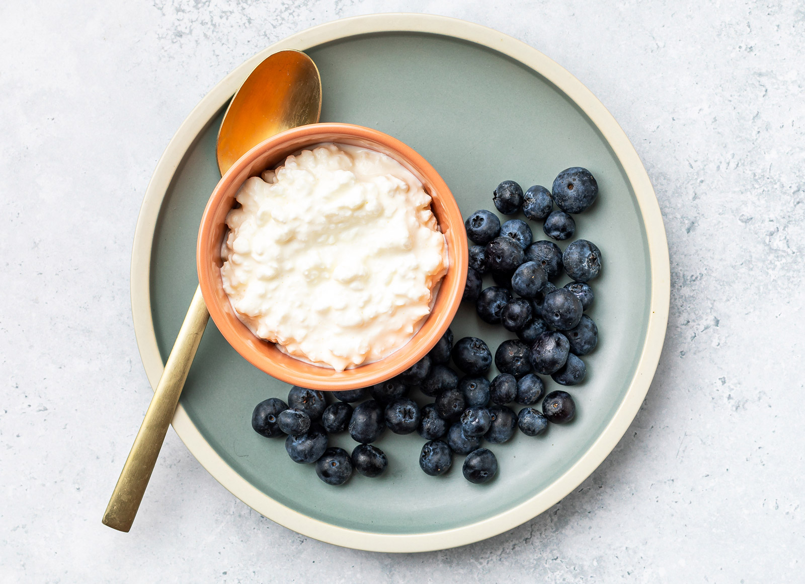 Cottage Cheese + Blueberries