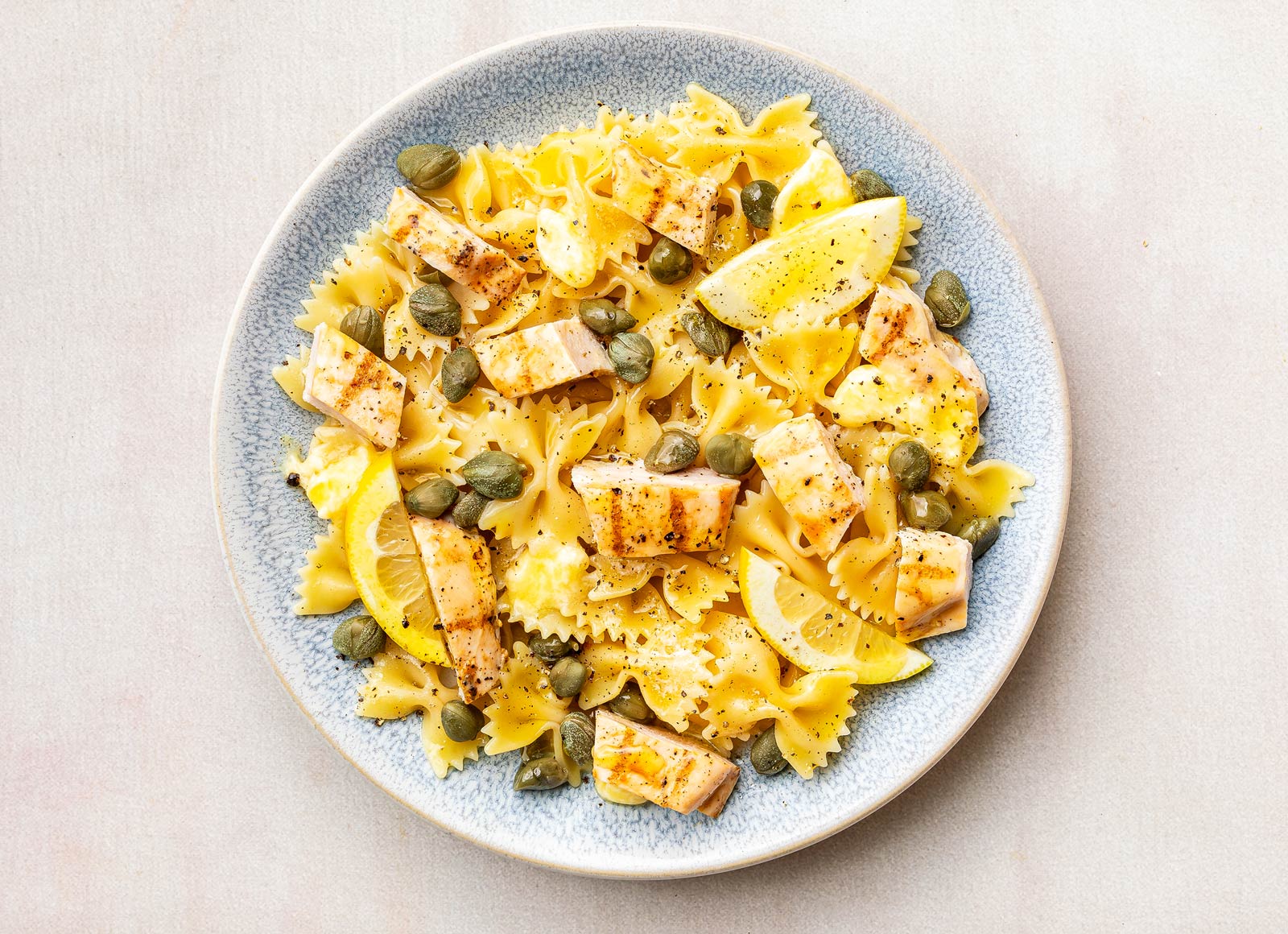 Herby Seasoned Grilled Chicken Breast Piccata