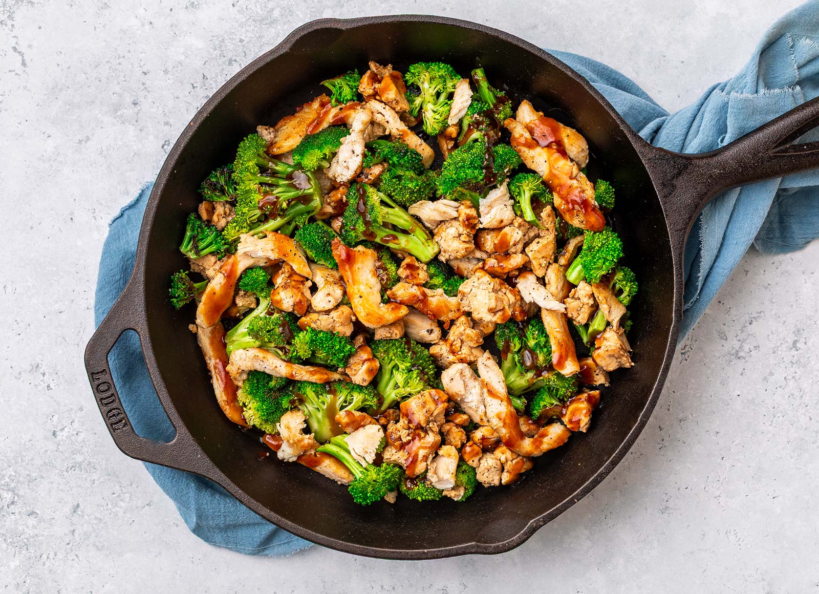Protein Boosted Teriyaki Chicken + Broccoli Stir-Fry