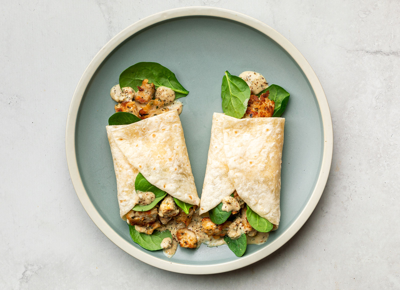 Spinach Artichoke Bruschetta Chicken Wrap Hungryroot
