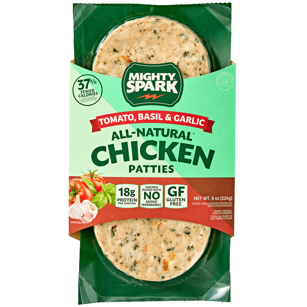 Tomato, Basil & Garlic Ground Chicken Patties 2 of 2