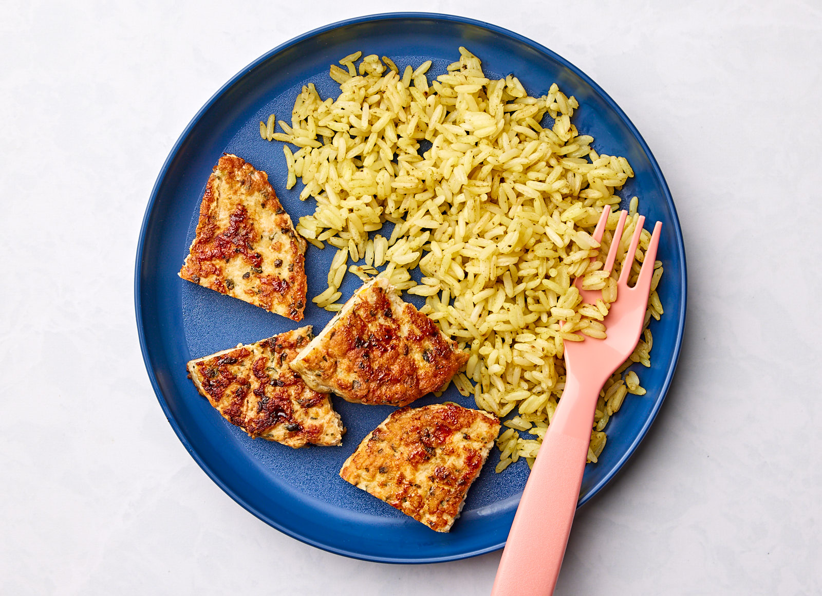 Bruschetta Chicken Patty + Jasmine Rice