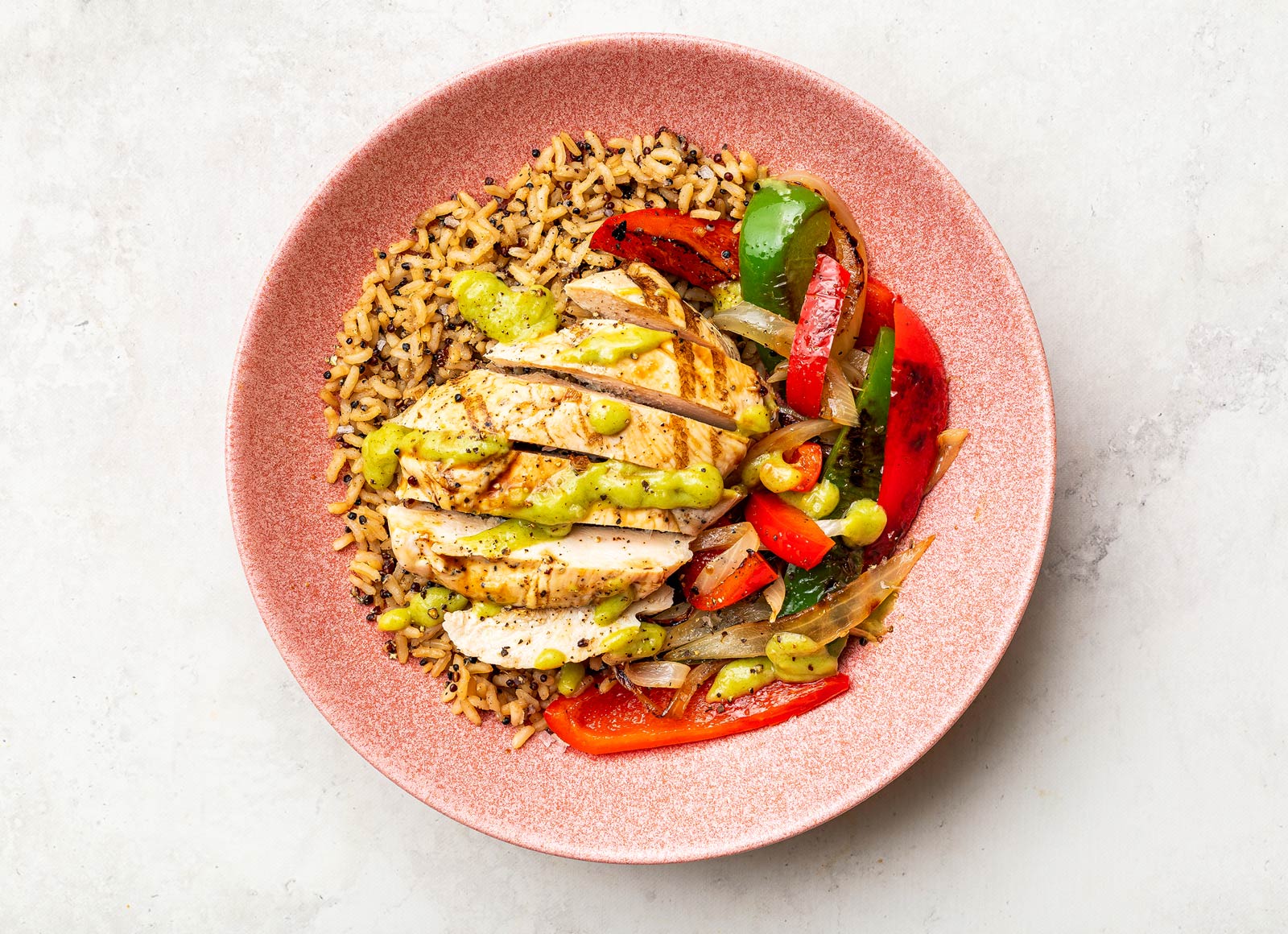 Seasoned Grilled Chicken Breast 'n Guac Bowl
