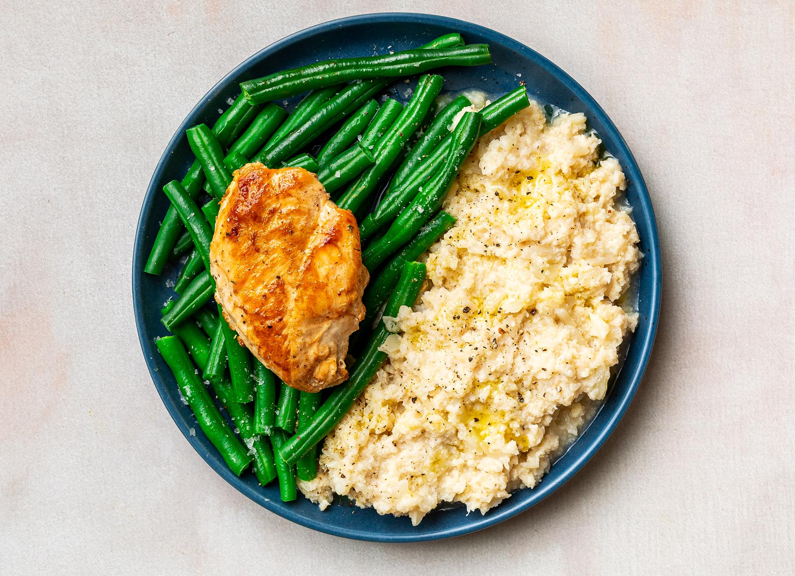 Keto-Friendly Chicken + Mashed Cauliflower