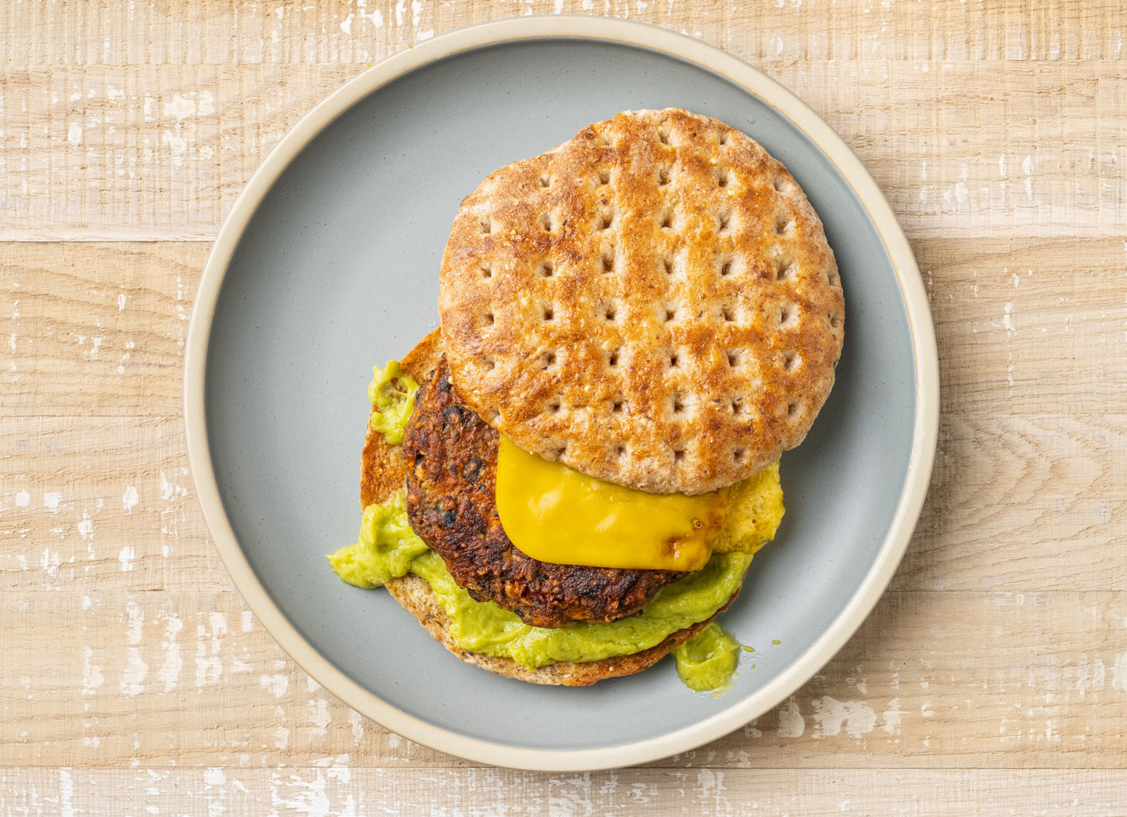 Southwestern Black Bean Cheezeburger