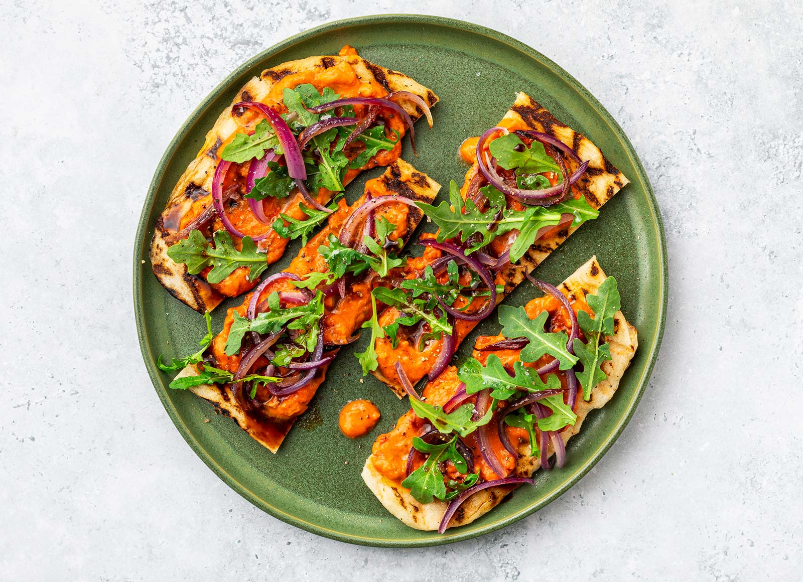 Red Onion Vodka Sauce Wood Grilled Pizza Crusts