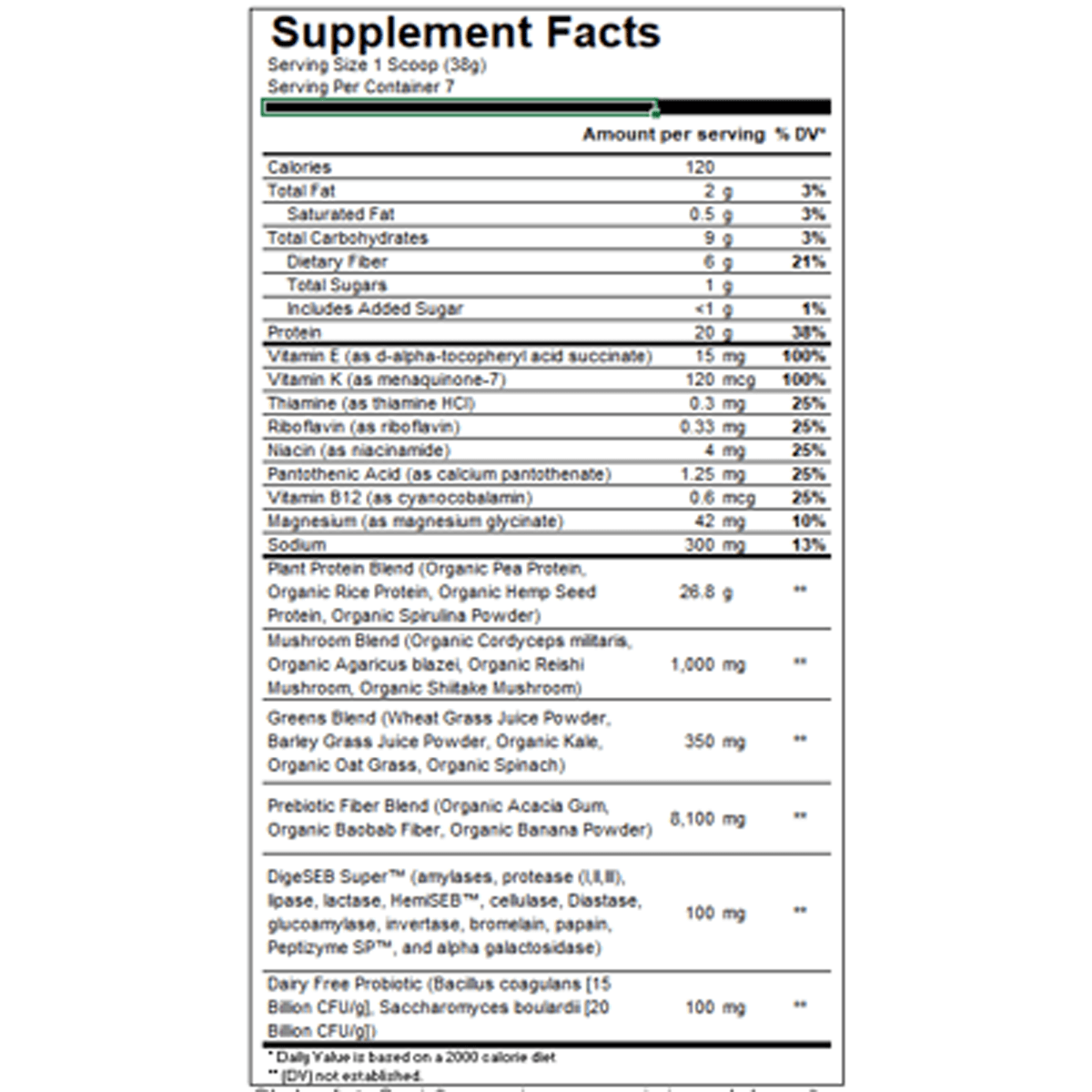 Super Greens Protein Powder 2 of 2
