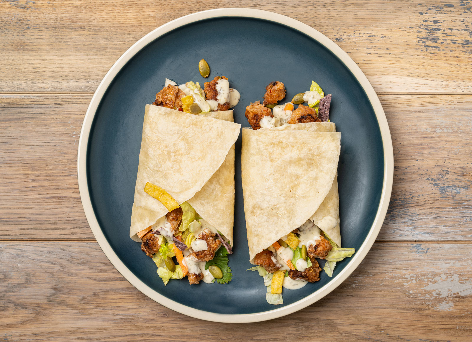 Spicy Southwestern Sausage + Veggie Wrap