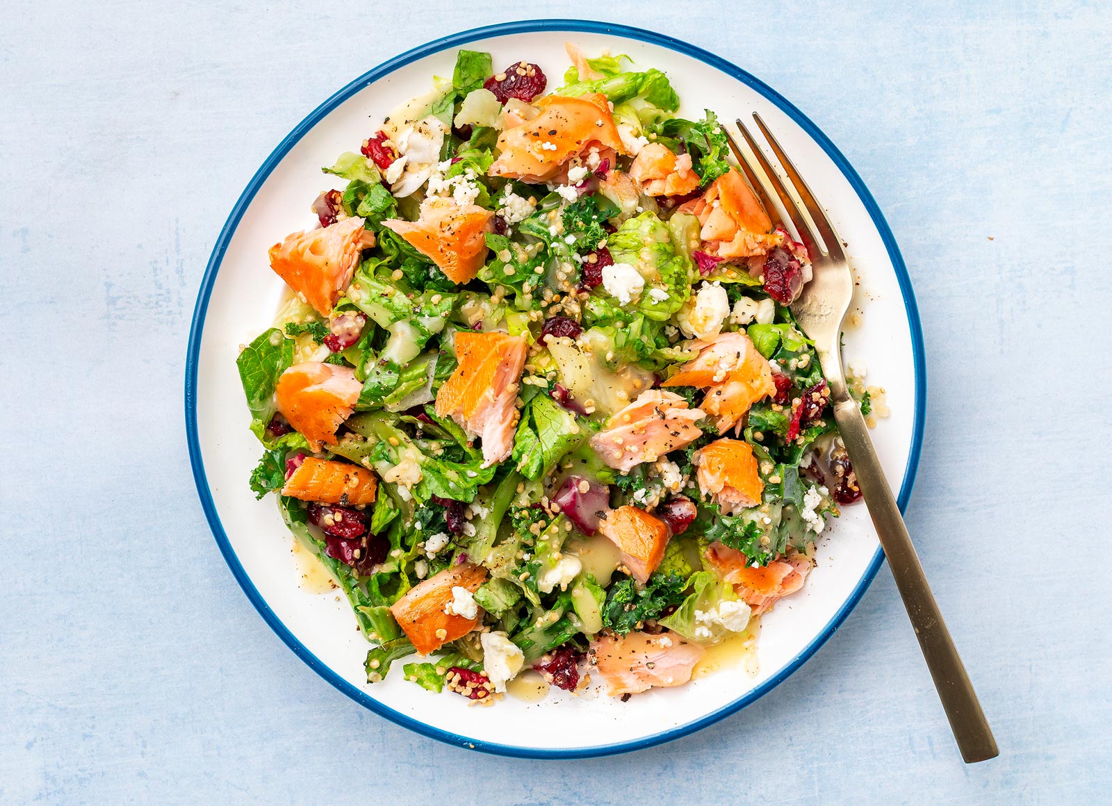 Smoked Salmon Citrus Chopped Salad