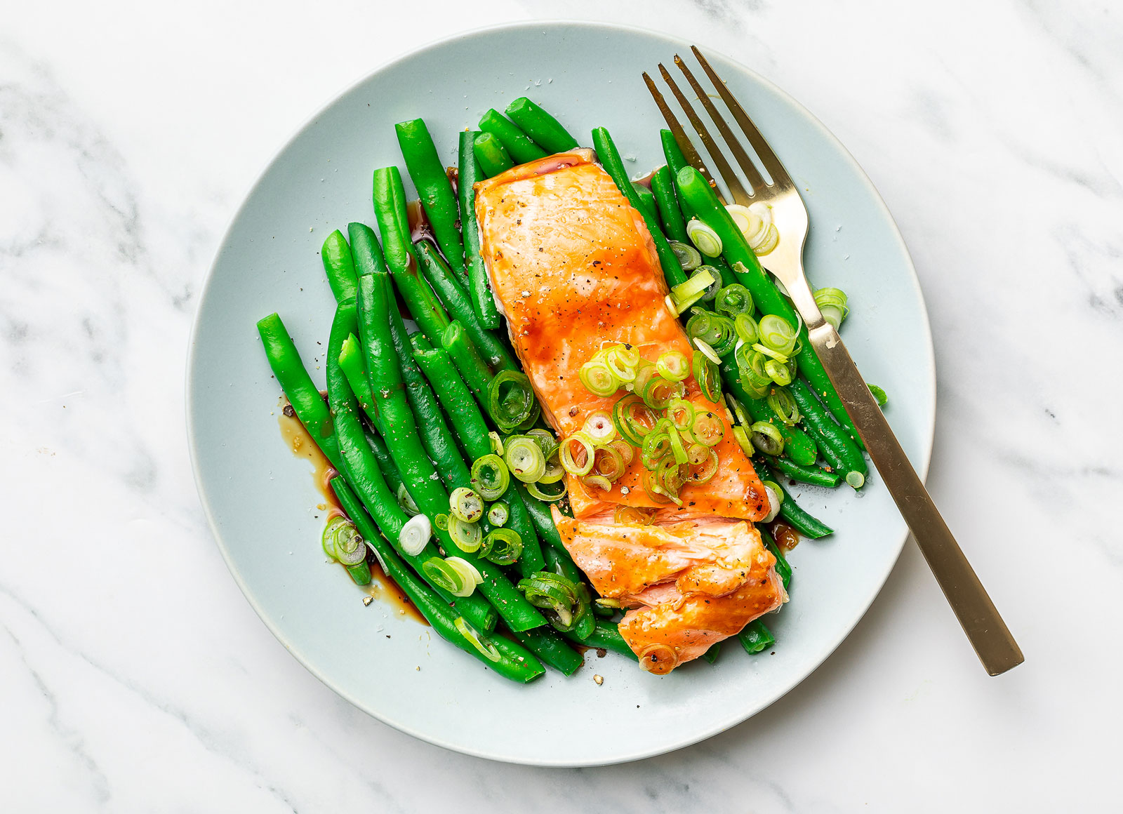 Teriyaki Salmon + Organic Green Beans